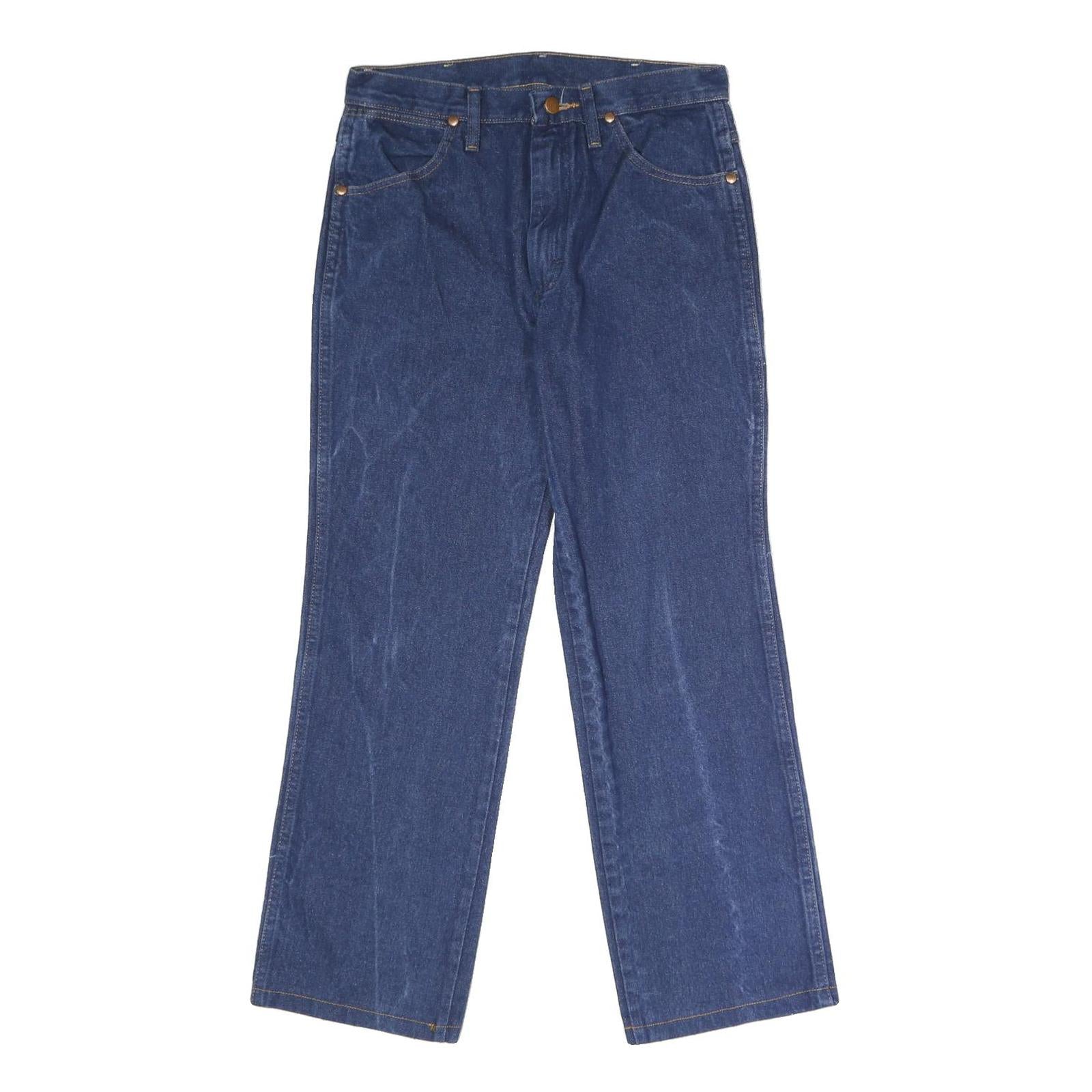 WRANGLER Mens Slim Blue Denim Slim Straight Jeans W30 L30 Classic Cotton Zip Refurbished - N/A refurbished available on Cerqular