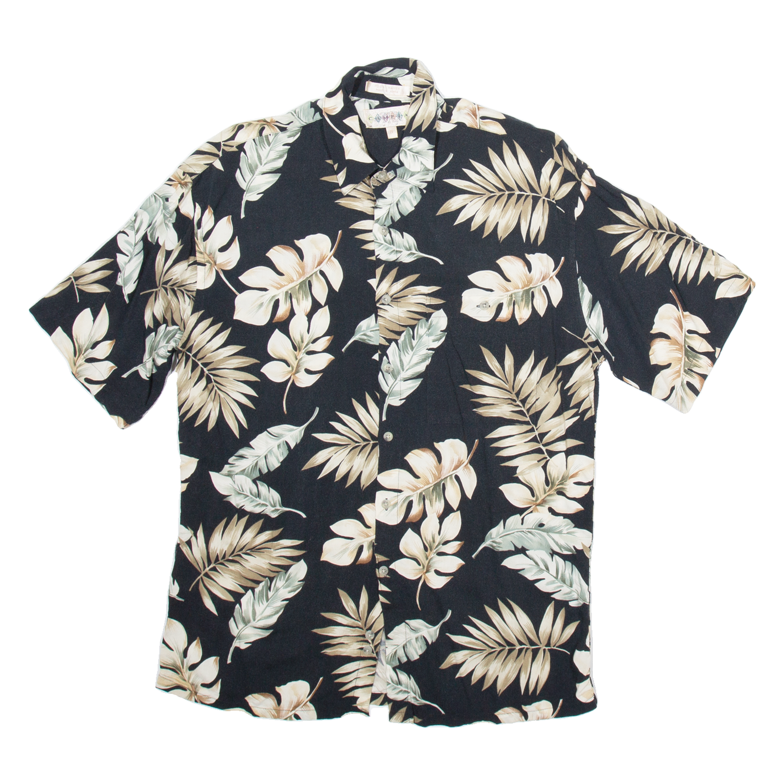 CAMPIA MODA Mens Hawaiian Shirt Black Floral M Refurbished - N/A refurbished available on Cerqular
