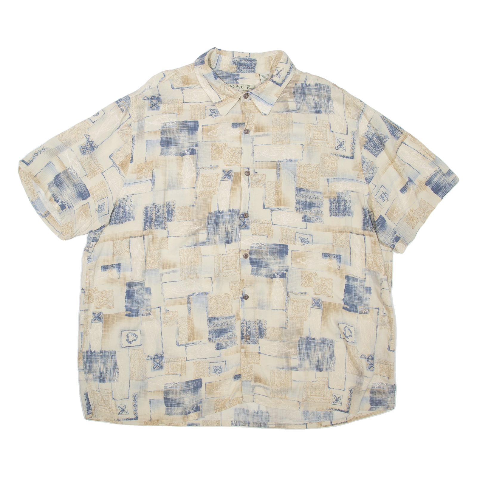 BATIK BAY Mens Shirt Beige 2XL Refurbished - N/A refurbished available on Cerqular