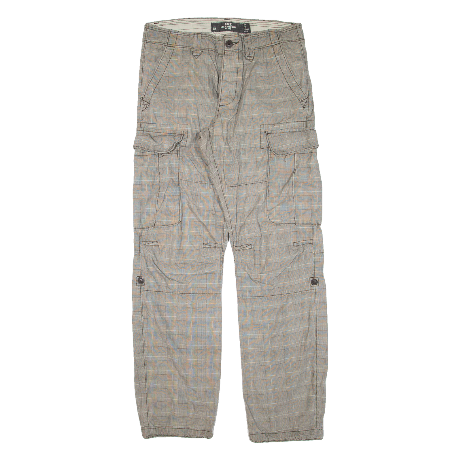 H&M Cargo Womens Trousers Grey Relaxed Straight W32 L32 Refurbished - N/A refurbished available on Cerqular