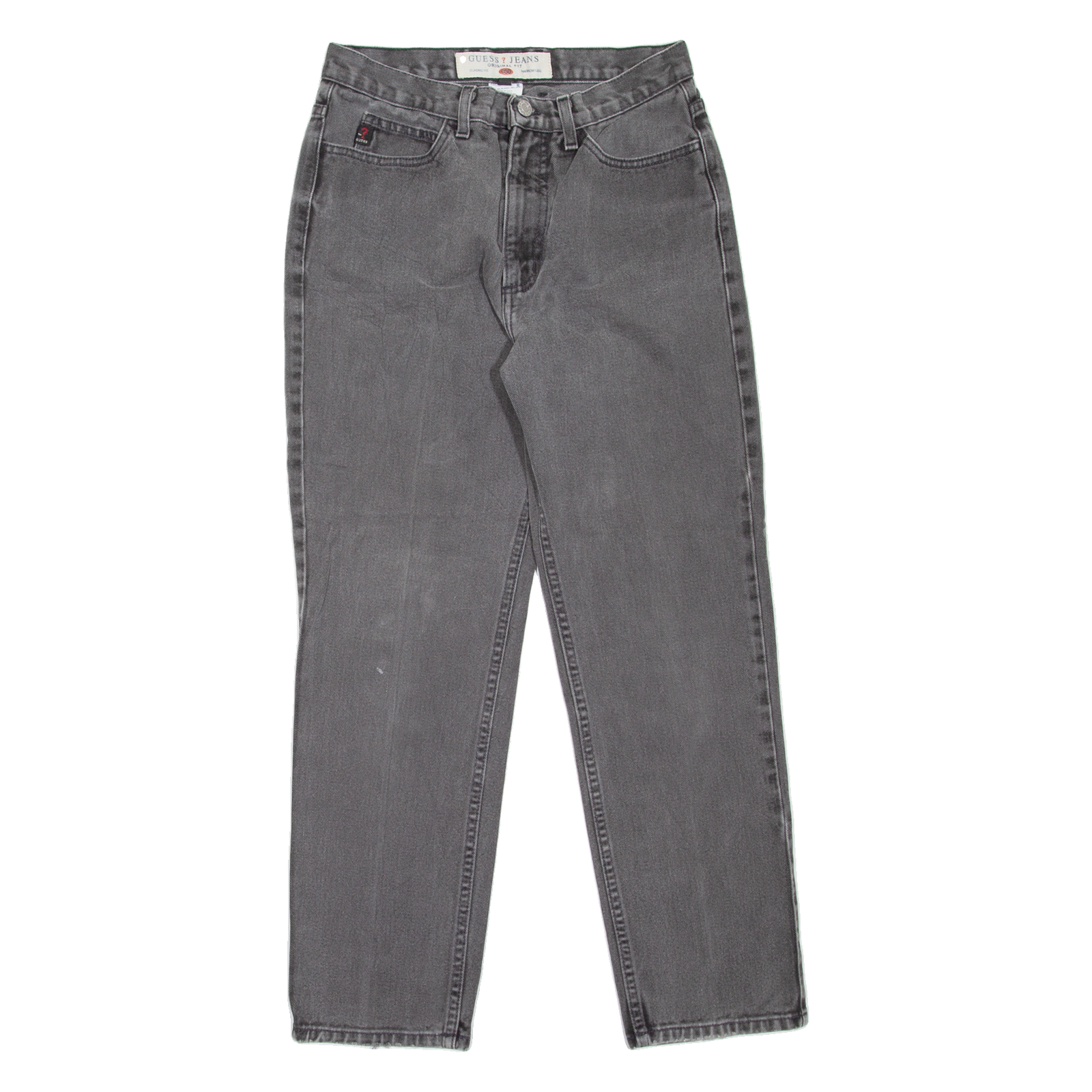 GUESS JEANS Womens Jeans Grey Regular Mom W27 L27 Refurbished - N/A refurbished available on Cerqular