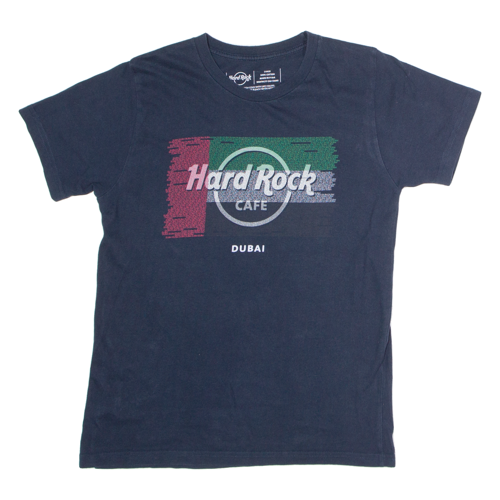 HARD ROCK CAFE Dubai Womens T-Shirt Blue L Refurbished - N/A refurbished available on Cerqular