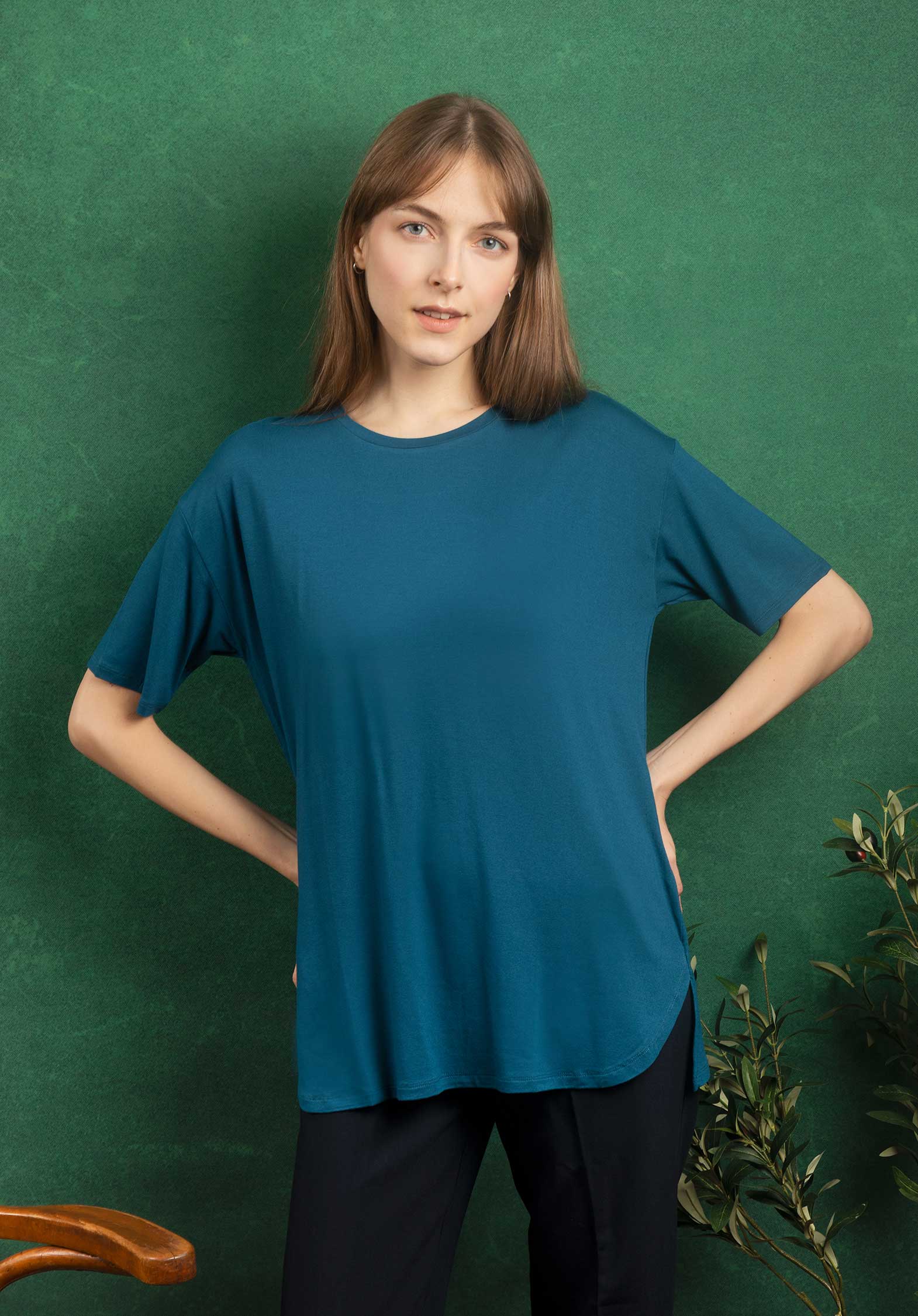 Tshirt M001-fts692 Bleu-Paon | Color: BLEU PAON | Size: 3-L Refurbished - N/A (I could not find a well-known brand with this name refurbished available on Cerqular