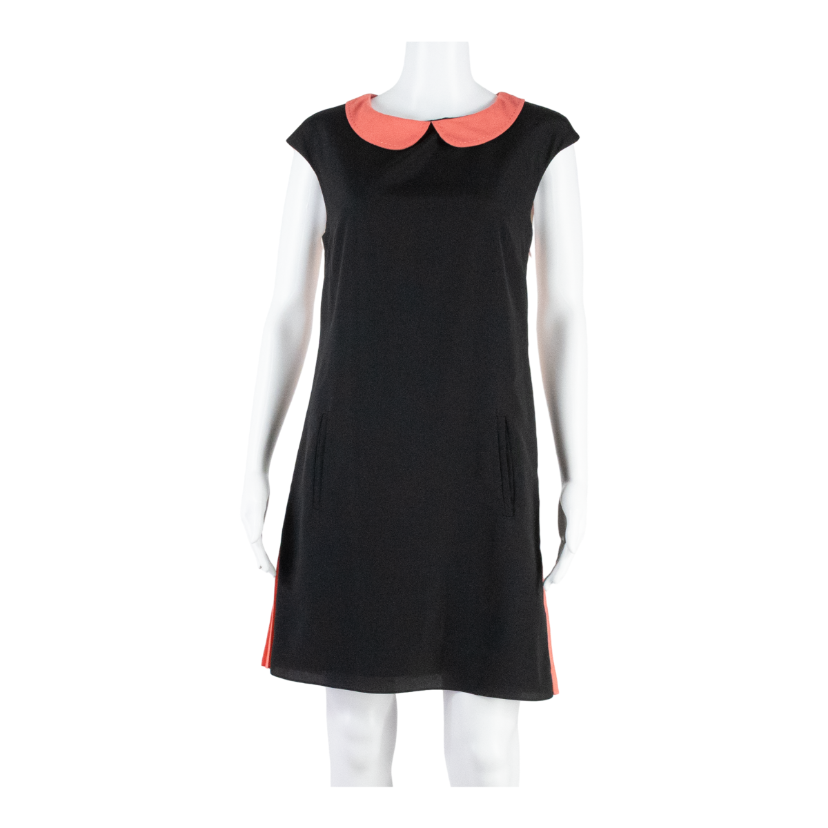 TED BAKER Womens Shift Dress Black Sleeveless Knee Length M Refurbished - N/A refurbished available on Cerqular