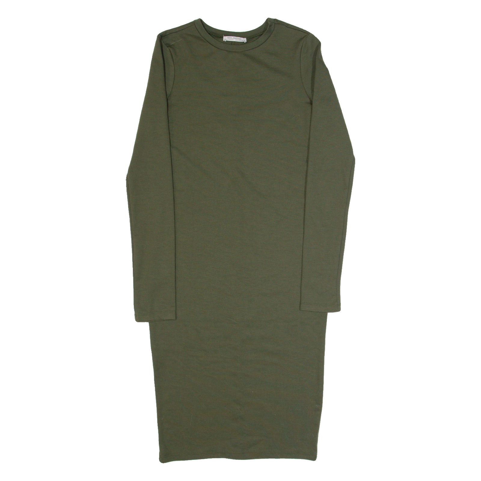 ZARA TRAFALUC Womens Bodycon Dress Green Long Sleeve Midi S Refurbished - N/A refurbished available on Cerqular