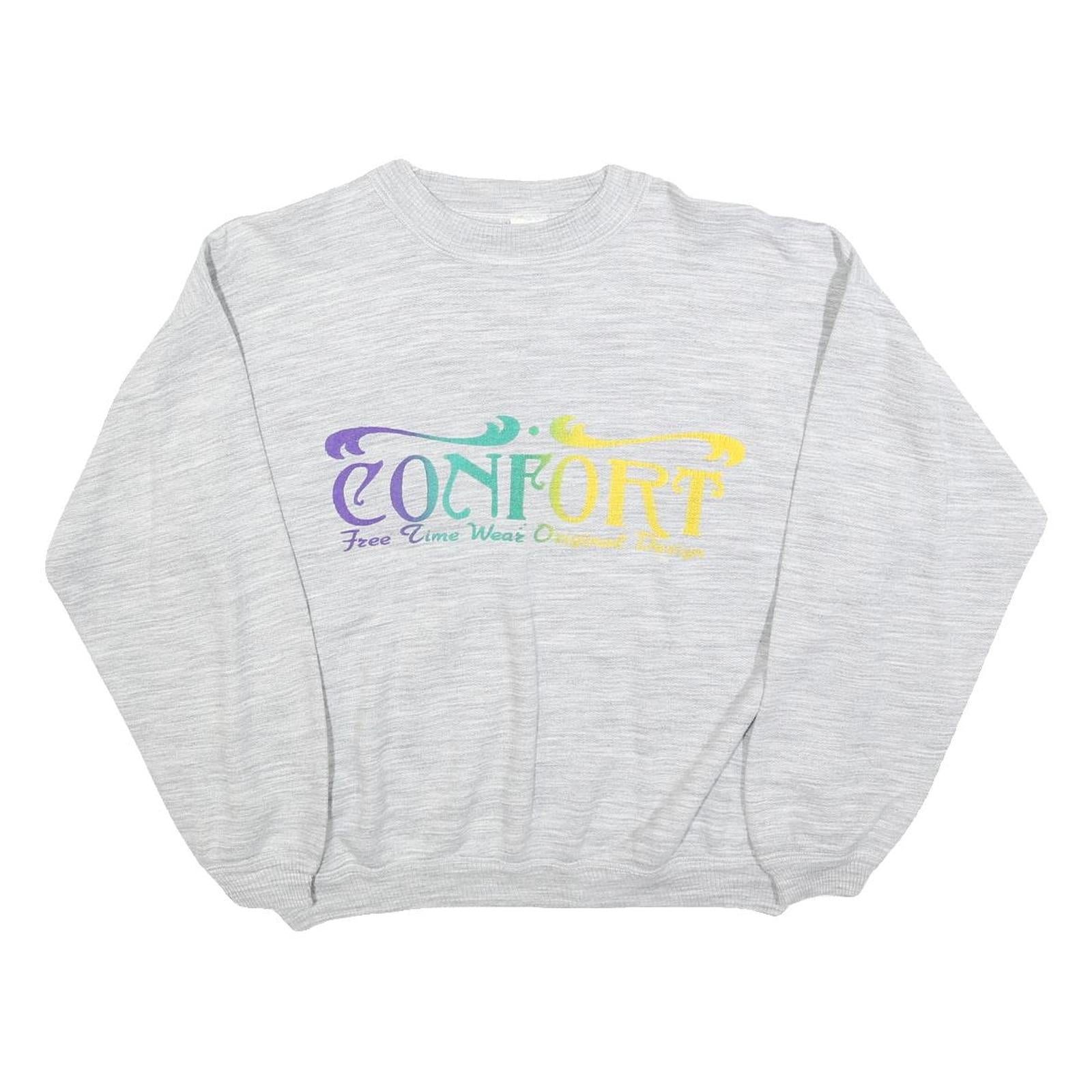 Buy CONFORT Womens Grey Crew Neck M Cotton Blend Sweatshirt Casual Free Time Wear Refurbished - $23.39 CONFORT Womens Grey Crew Neck M Cotton Blend Sweatshirt Casual Free Time Wear Refurbished - N/A refurbished available on Cerqular