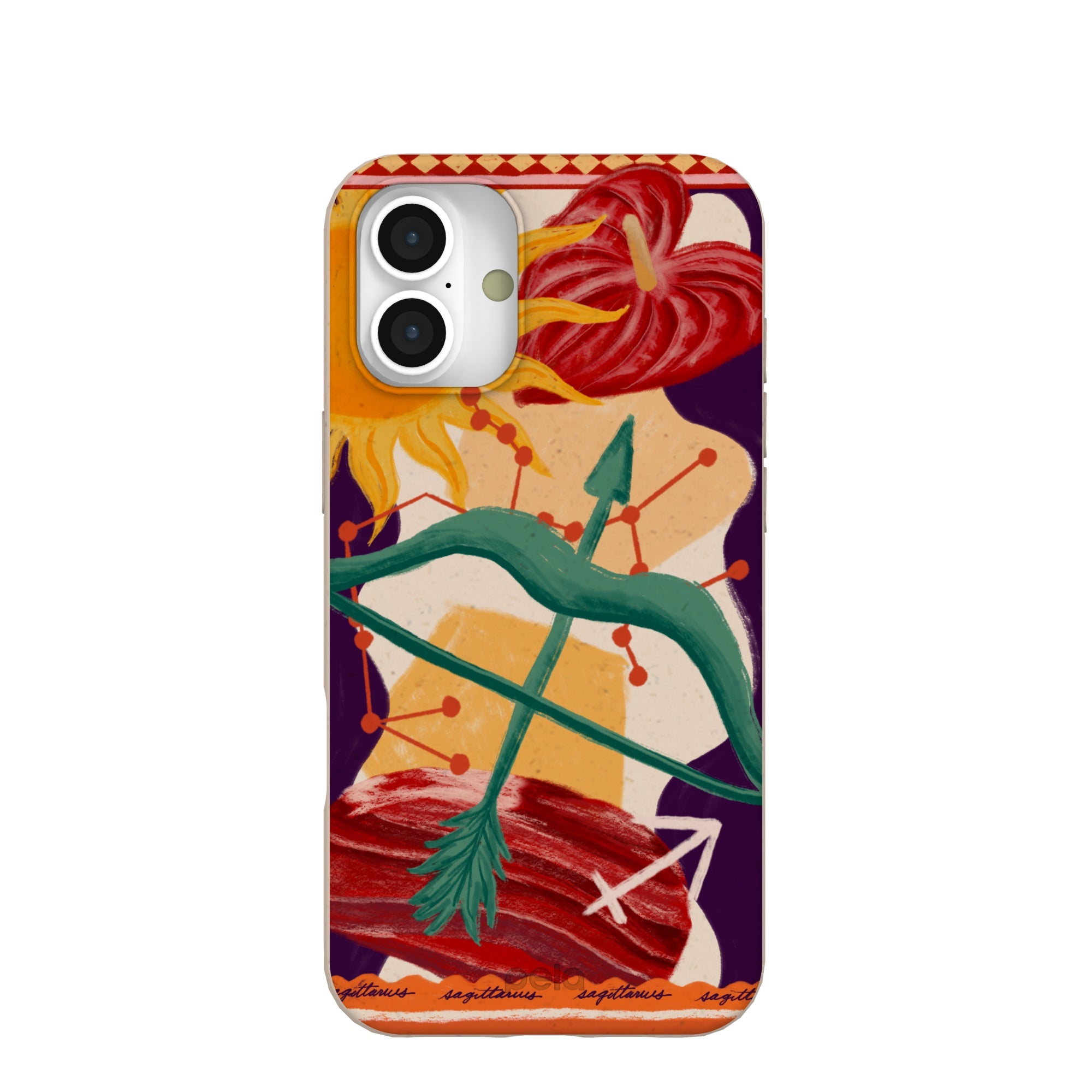 Seashell Sagittarius Archer iPhone 16 Plus Case Refurbished - Pela Case refurbished available on Cerqular