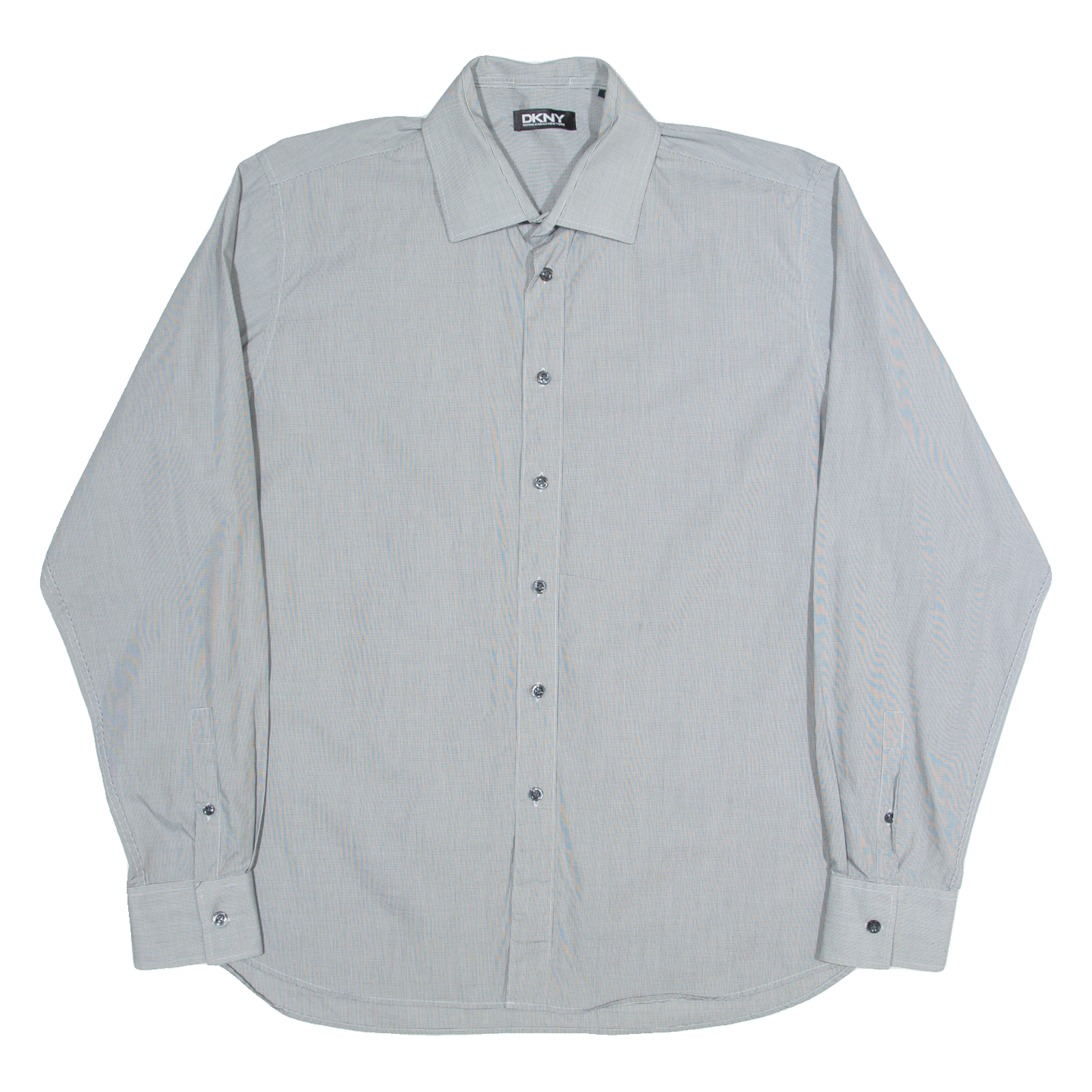 DKNY Mens Shirt Black Pinstripe Long Sleeve XL Refurbished - N/A refurbished available on Cerqular