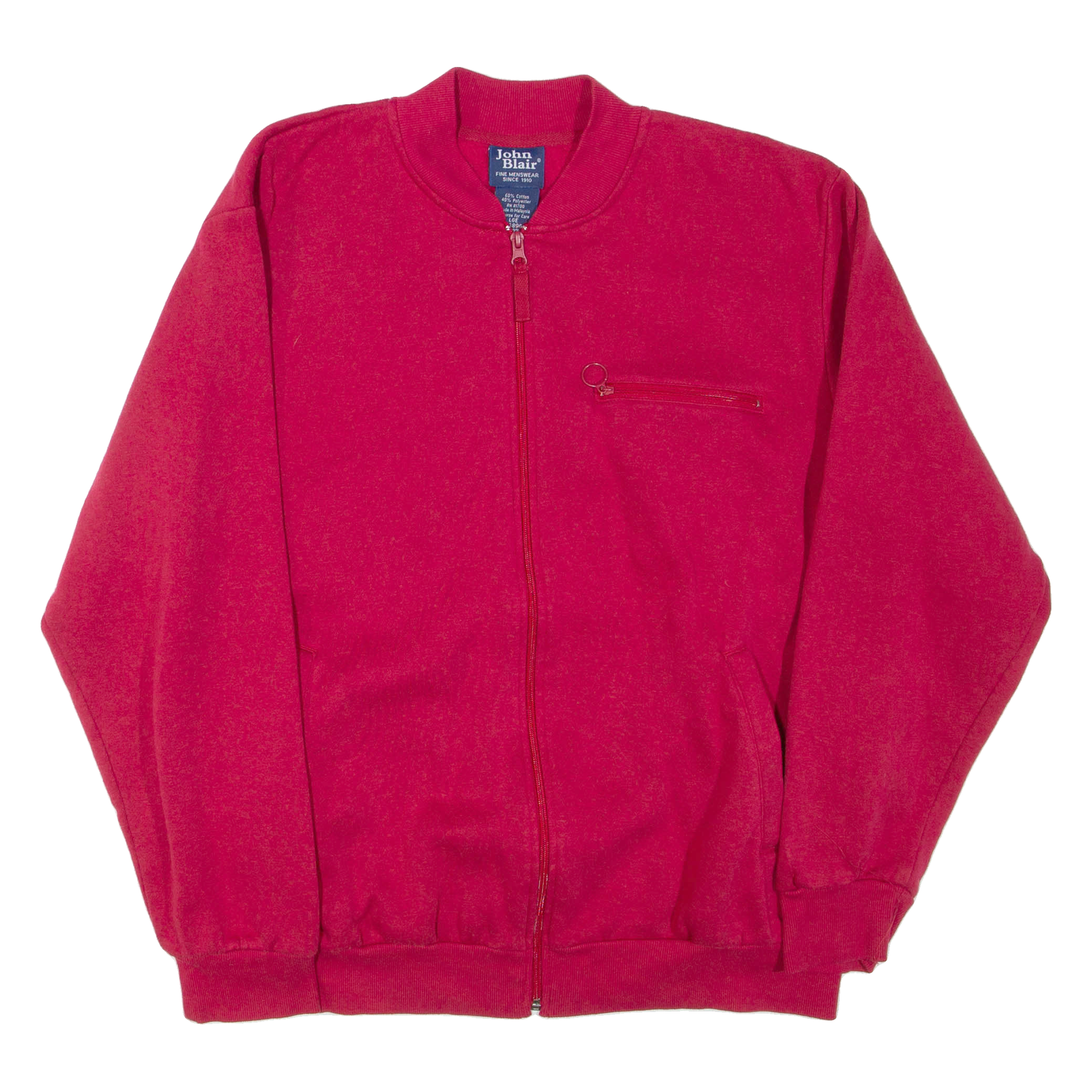 JOHN BLAIR Mens Track Jacket Red L Refurbished - N/A refurbished available on Cerqular