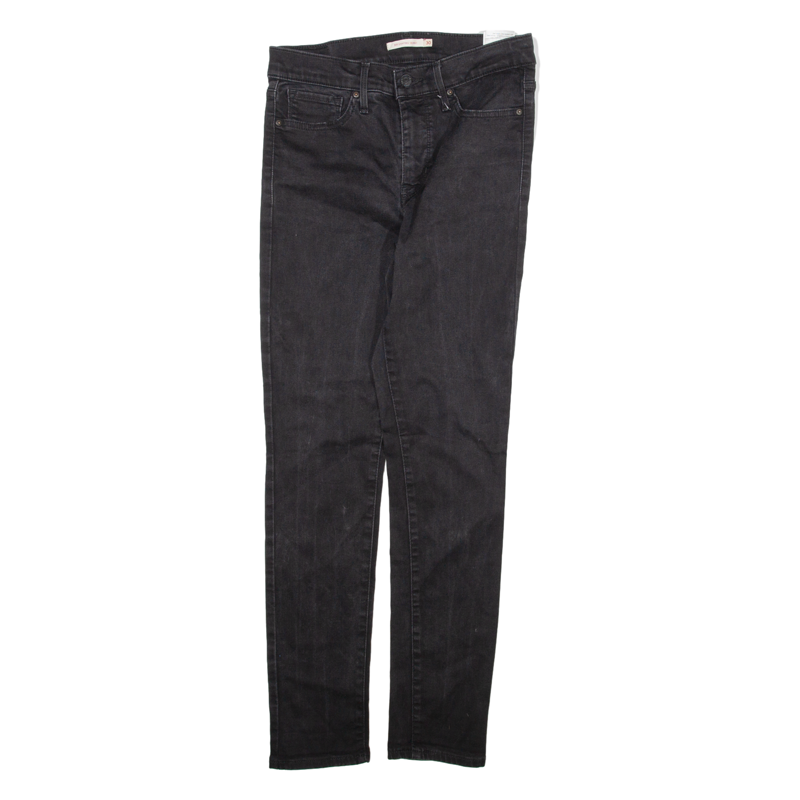 LEVI'S Womens Jeans Black Regular Straight W30 L28 Refurbished - N/A refurbished available on Cerqular