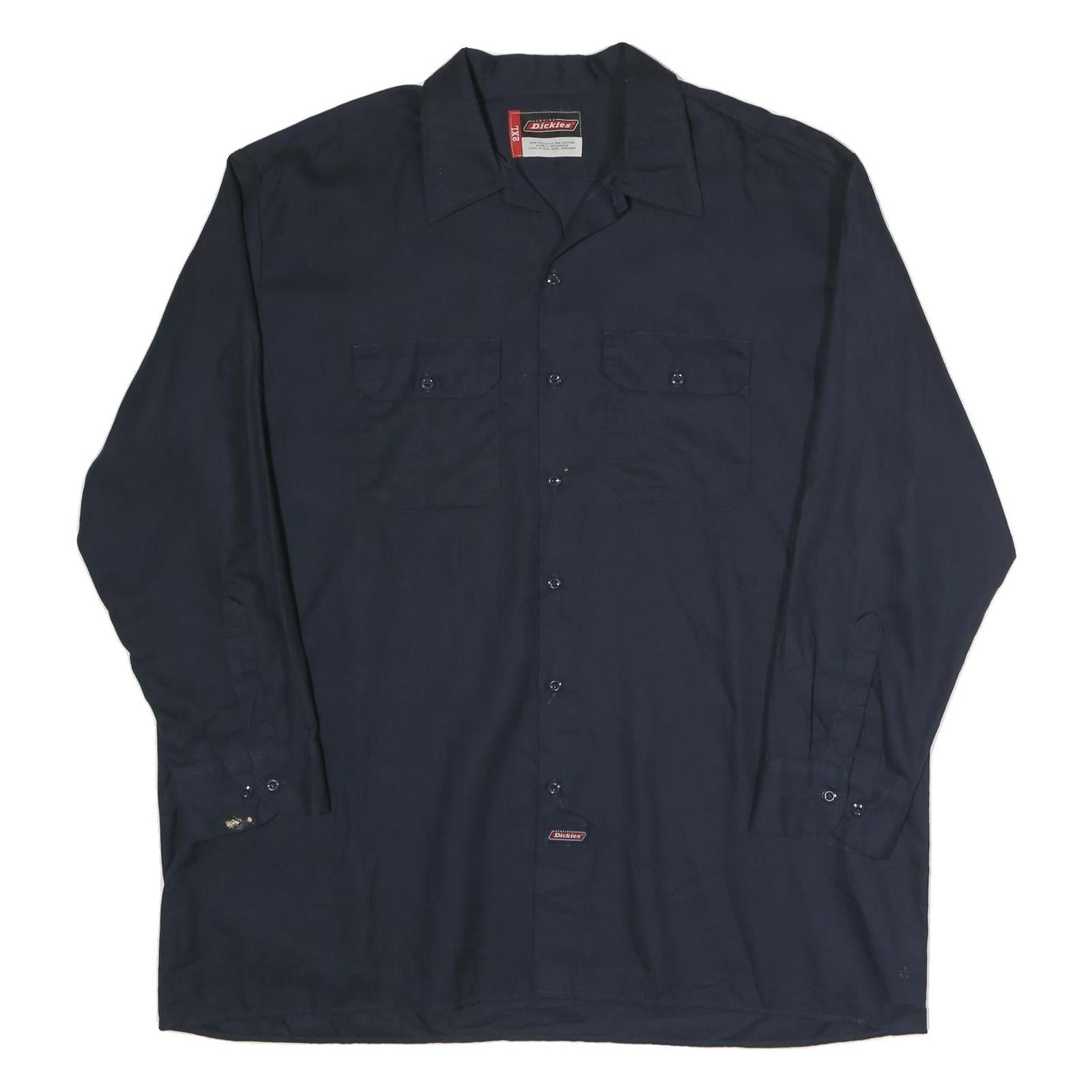 Buy DICKIES Mens Navy Blue Work Shirt 2XL Polyester Blend Long Sleeve Button Refurbished - $29.89 DICKIES Mens Navy Blue Work Shirt 2XL Polyester Blend Long Sleeve Button Refurbished - N/A refurbished available on Cerqular