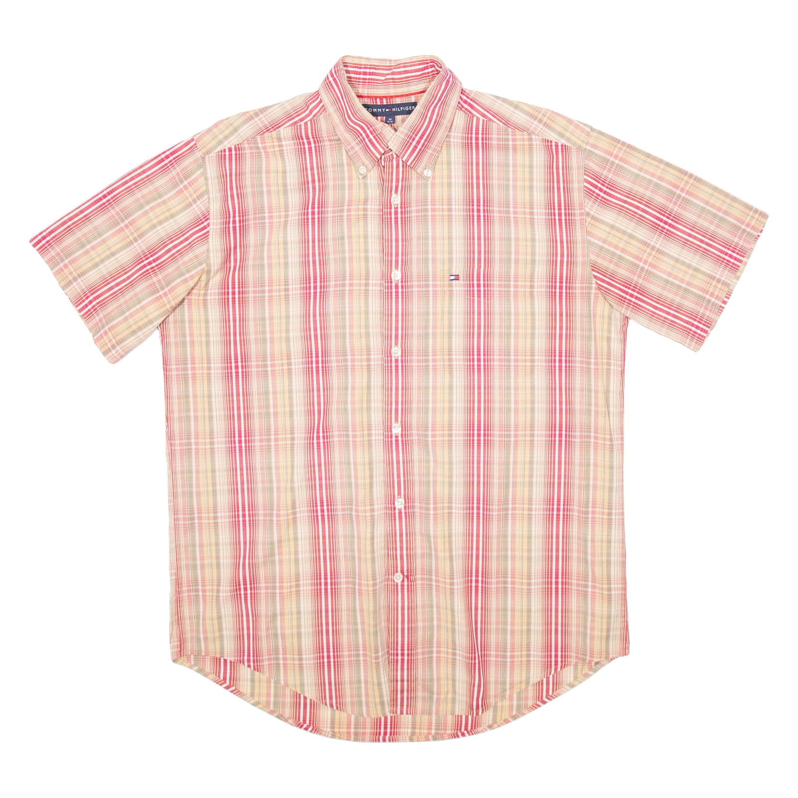TOMMY HILFIGER Mens Shirt Red Check M Refurbished - N/A refurbished available on Cerqular