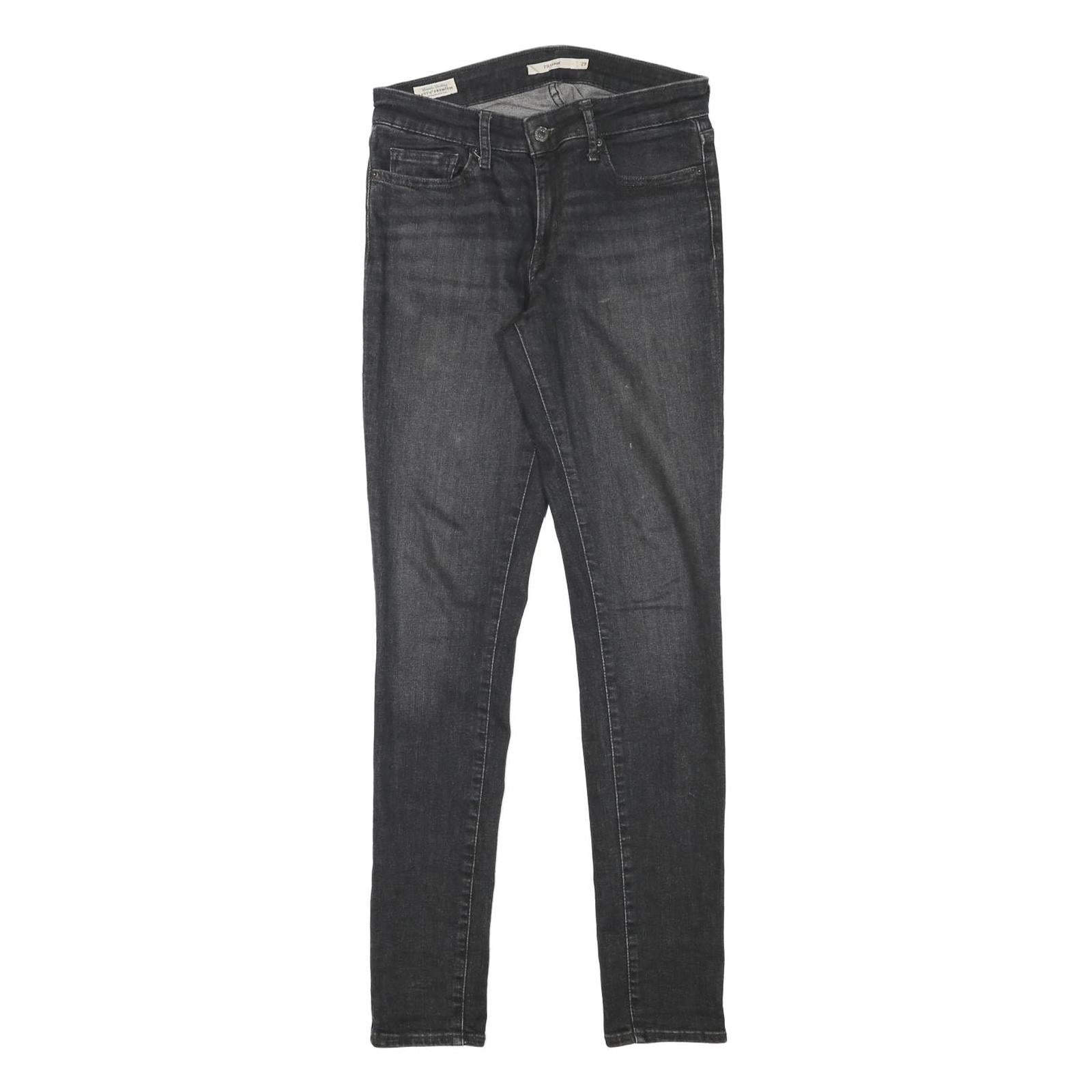 LEVI'S Womens Jeans Black Slim Skinny Denim Medium W27 L31 Stretch Cotton Blend Refurbished - N/A refurbished available on Cerqular
