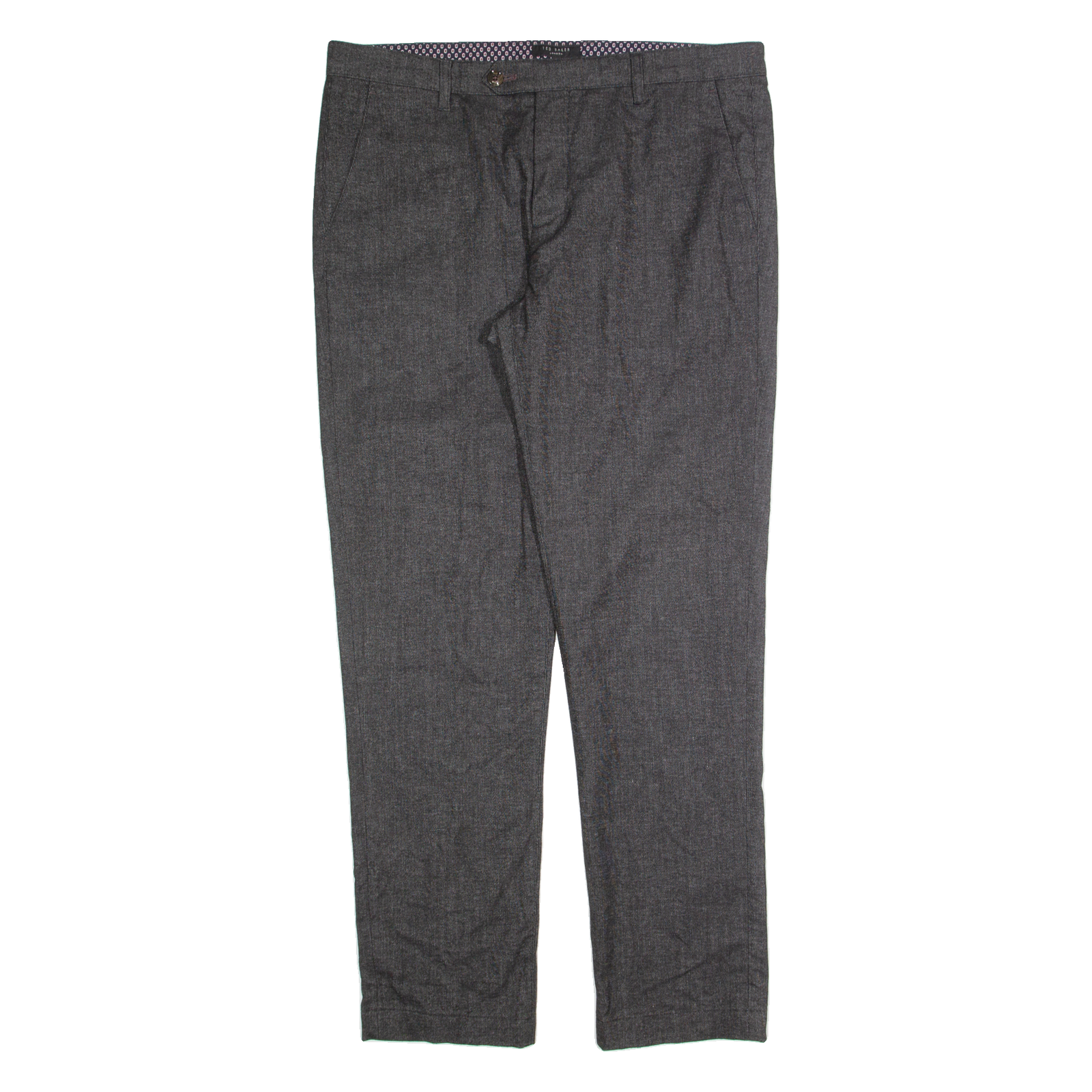 TED BAKER Chino Mens Trousers Black Slim Tapered W26 L32 Refurbished - N/A refurbished available on Cerqular