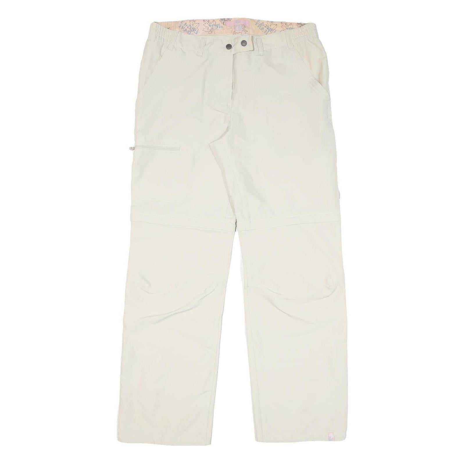 TCM Womens Beige Regular Fit Zip Closure Polyester Blend Trousers W34 L32 Refurbished - N/A refurbished available on Cerqular
