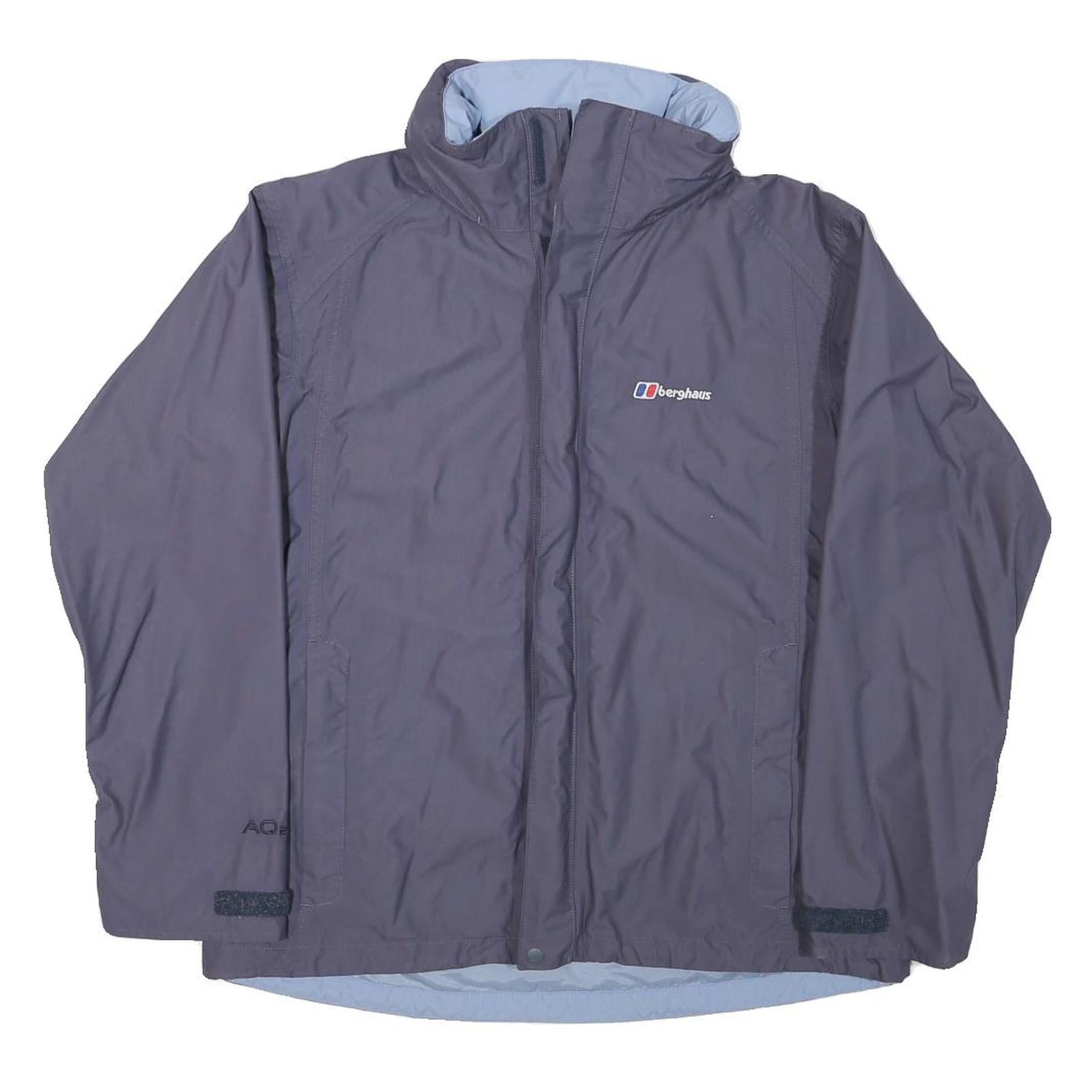 BERGHAUS Womens Blue & Navy Outdoor Jacket M Polyester Blend Classic Fit Zip Refurbished - N/A refurbished available on Cerqular