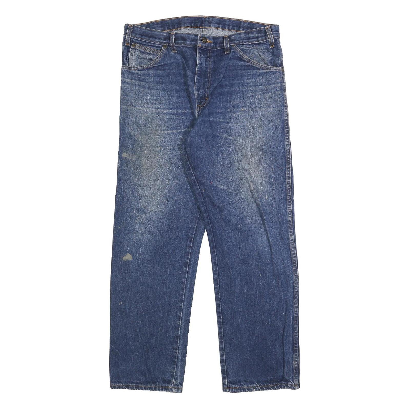 DICKIES Mens Jeans Blue Regular Straight Denim Medium W34 L30 Casual Workwear Refurbished - N/A refurbished available on Cerqular