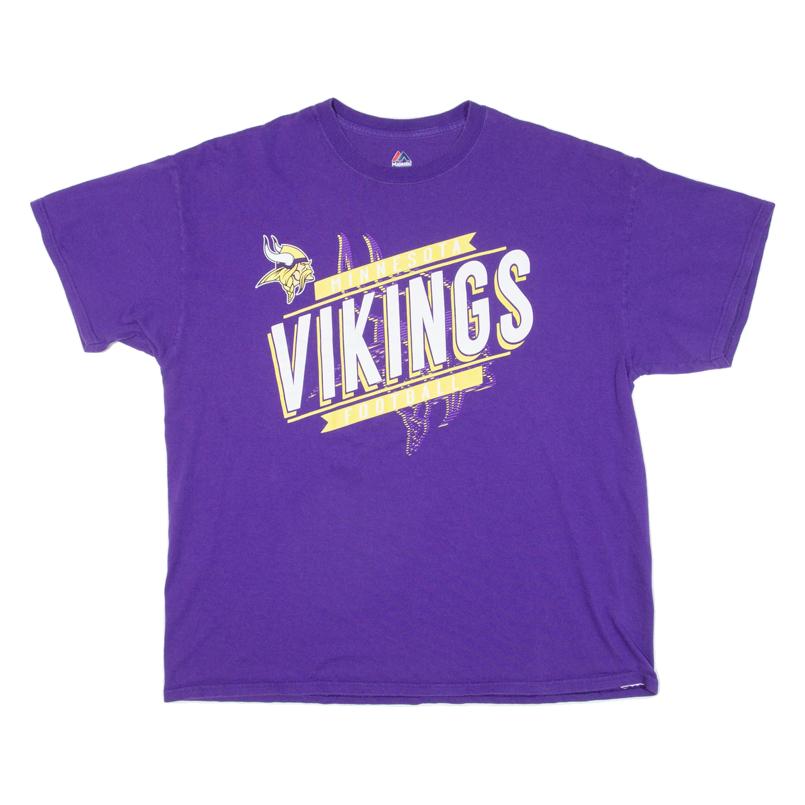 MAJESTIC Vikings Mens T-Shirt Purple USA XL Refurbished - N/A refurbished available on Cerqular