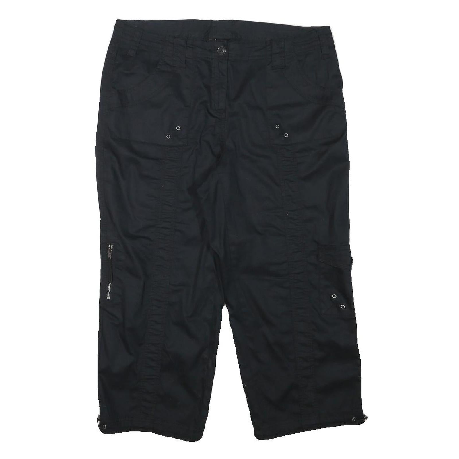 STYLE AND CO Womens Black Casual Cargo Shorts XL W34 Cotton Blend Refurbished - N/A refurbished available on Cerqular