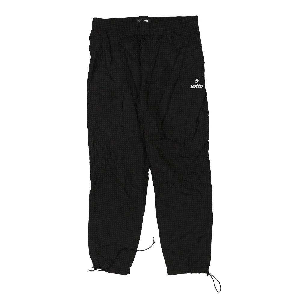 Lotto Tracksuit - Large Black Polyester Refurbished - Thrifted (note: this is a term often used to describe second- refurbished available on Cerqular