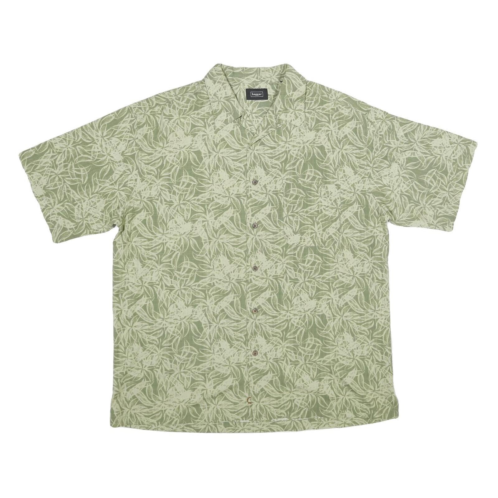 Buy HAGGAR Mens Green Printed Shirt XL Casual Summer Button Front Tropical Refurbished - $19.49 HAGGAR Mens Green Printed Shirt XL Casual Summer Button Front Tropical Refurbished - N/A refurbished available on Cerqular