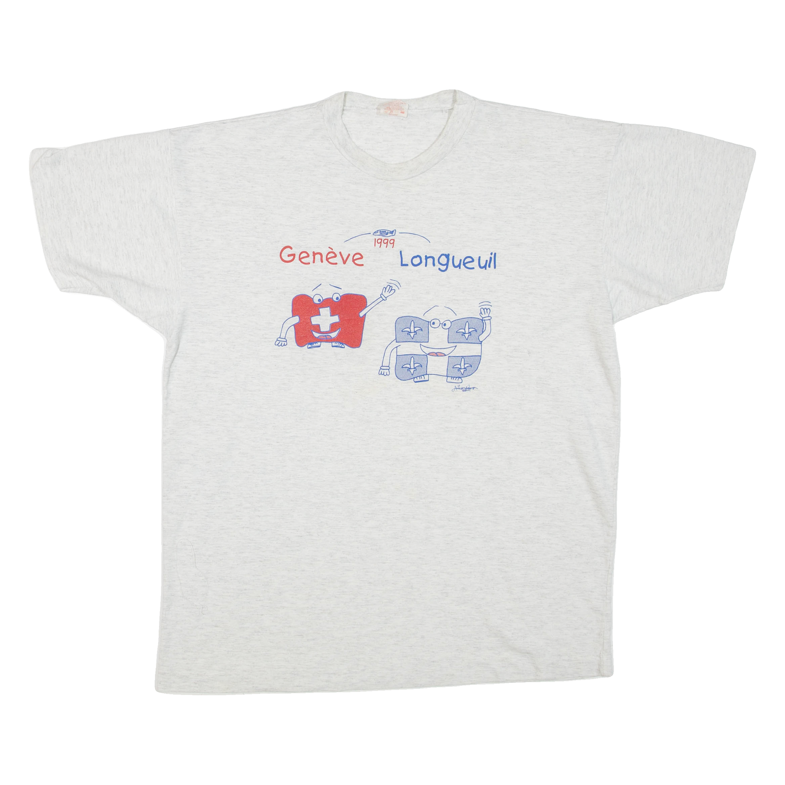 Geneve Longueuil Mens T-Shirt Grey L Refurbished - N/A refurbished available on Cerqular