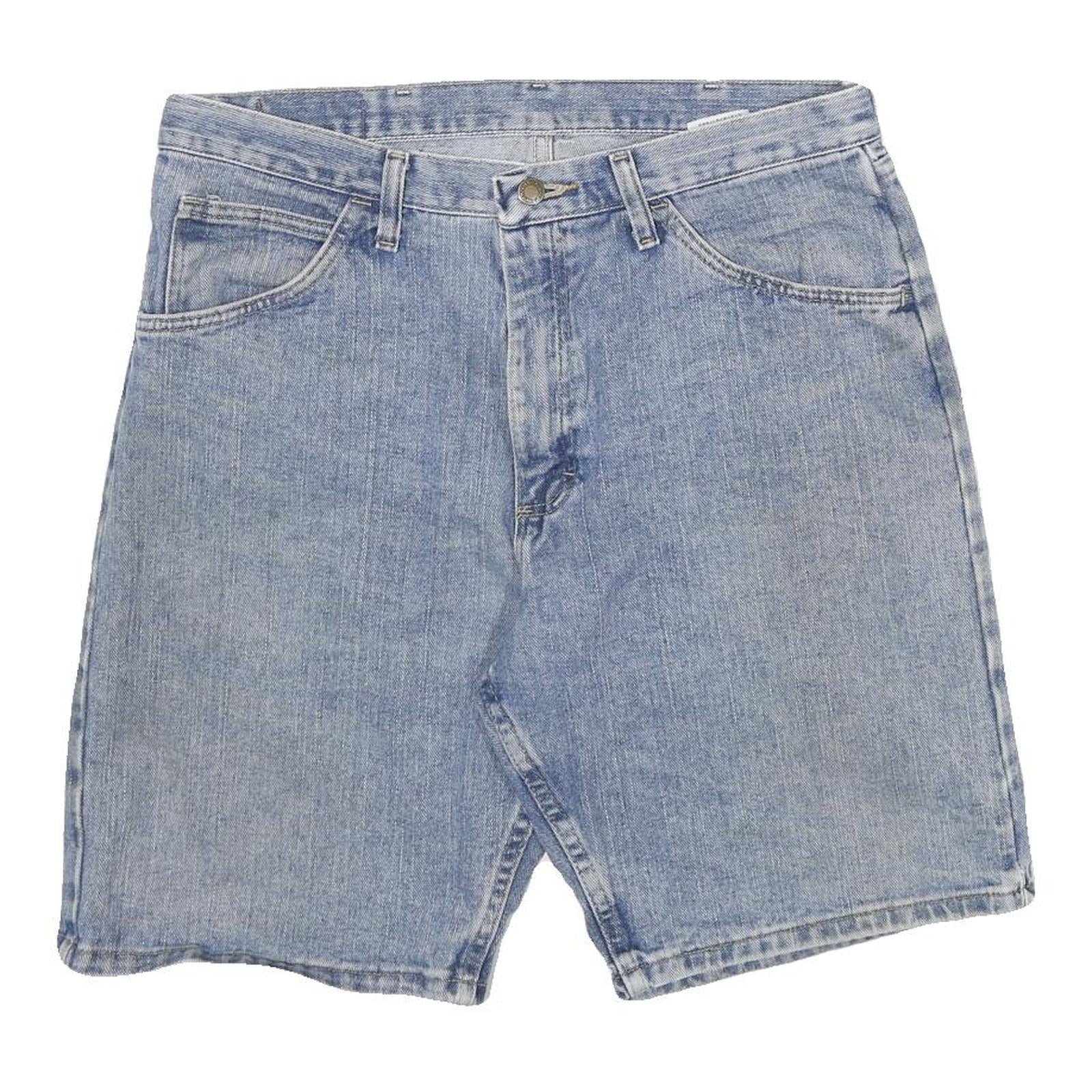 WRANGLER Mens Blue Denim Casual Shorts XL W34 Classic Fit Cotton Blend Refurbished - N/A refurbished available on Cerqular