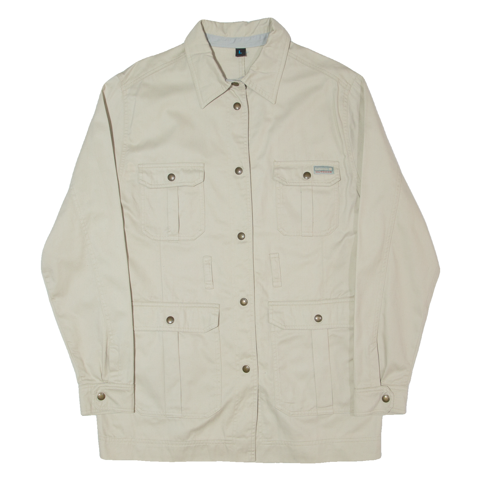 LAFUMA Lightweight Womens Chore Jacket Beige 90s L Refurbished - N/A refurbished available on Cerqular