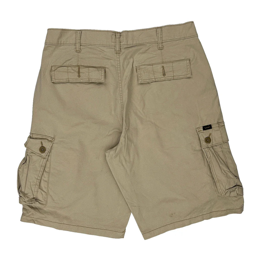 Buy Lee Cargo Shorts - 32W 9L Beige Cotton Refurbished - $28.13 Lee Cargo Shorts - 32W 9L Beige Cotton Refurbished - Thrifted (note: this is a term often used to describe second- refurbished available on Cerqular