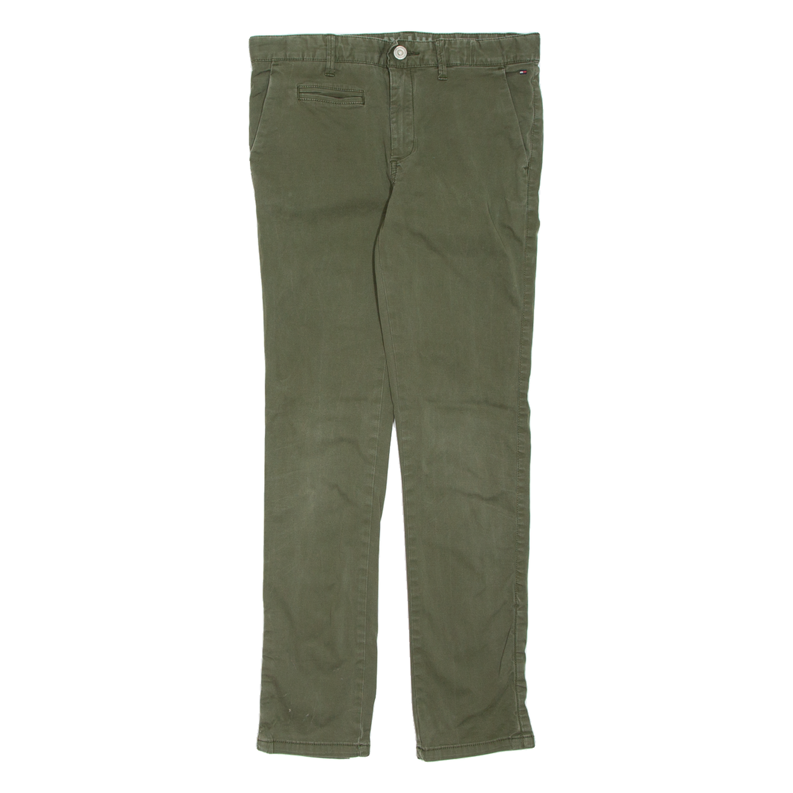 TOMMY HILFIGER Chino Womens Trousers Green Slim Tapered W28 L28 Refurbished - N/A refurbished available on Cerqular