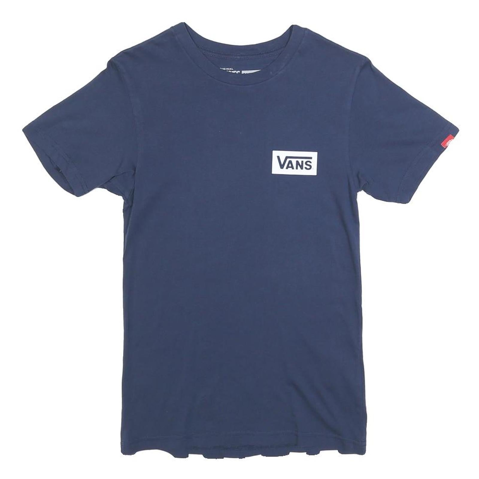 VANS Mens Blue & White Graphic T-Shirt XS Short Sleeve Crew Neck Casual Refurbished - N/A refurbished available on Cerqular