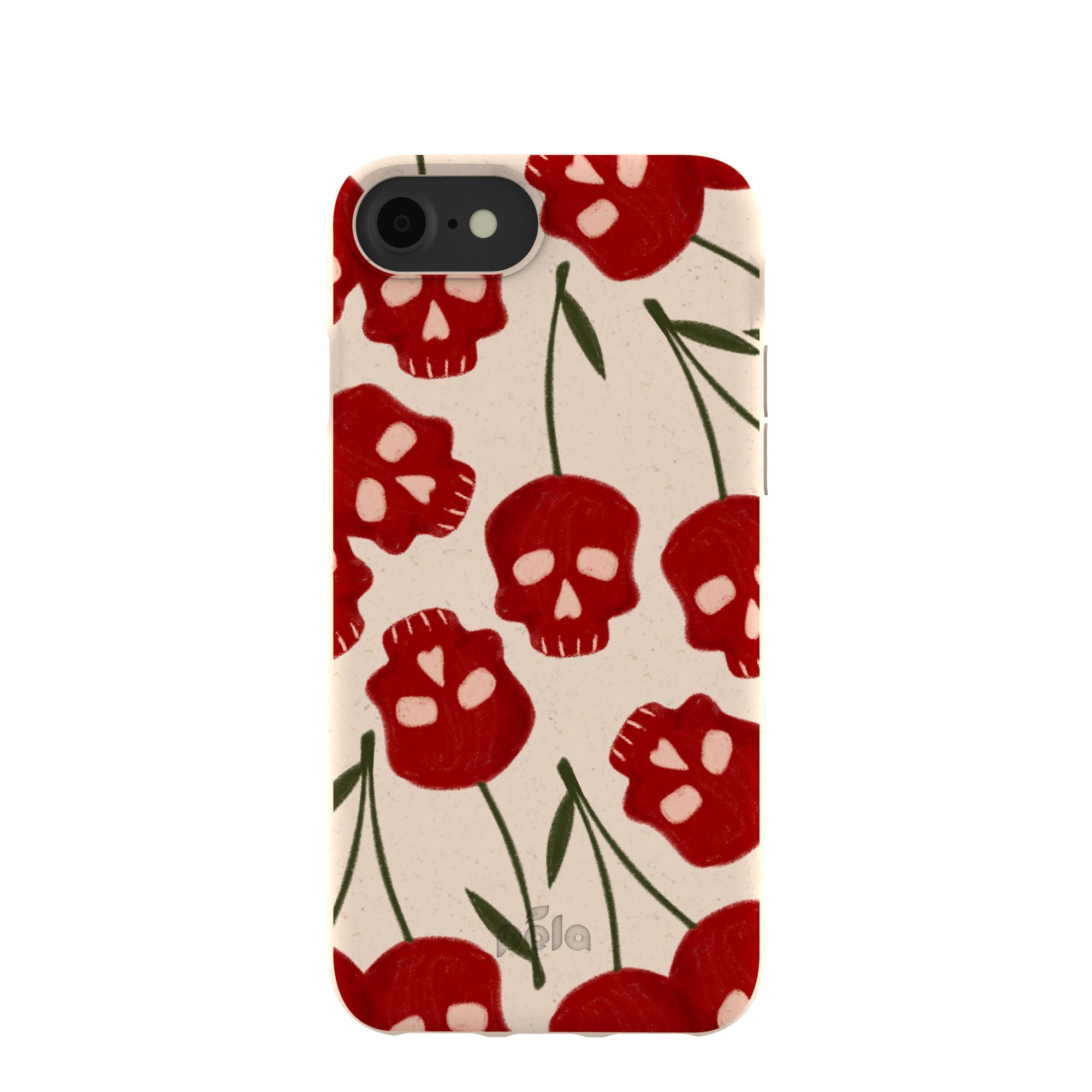 Seashell Scary Cherry iPhone 6/6s/7/8/SE Case Refurbished - Pela Case refurbished available on Cerqular