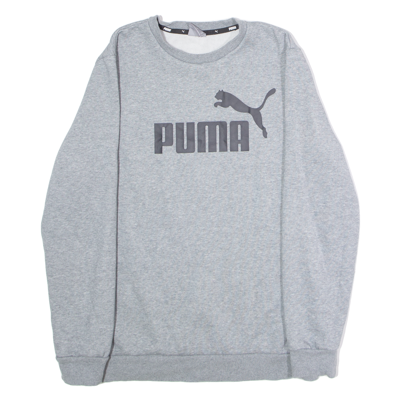 PUMA Mens Sweatshirt Grey Crew Neck M Refurbished - N/A refurbished available on Cerqular