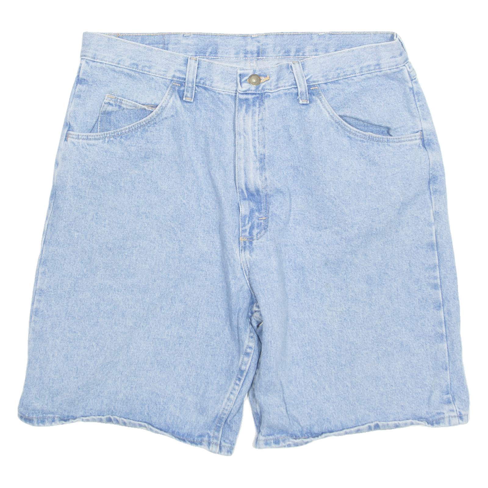 WRANGLER Mens Denim Shorts Blue L W35 Refurbished - N/A refurbished available on Cerqular