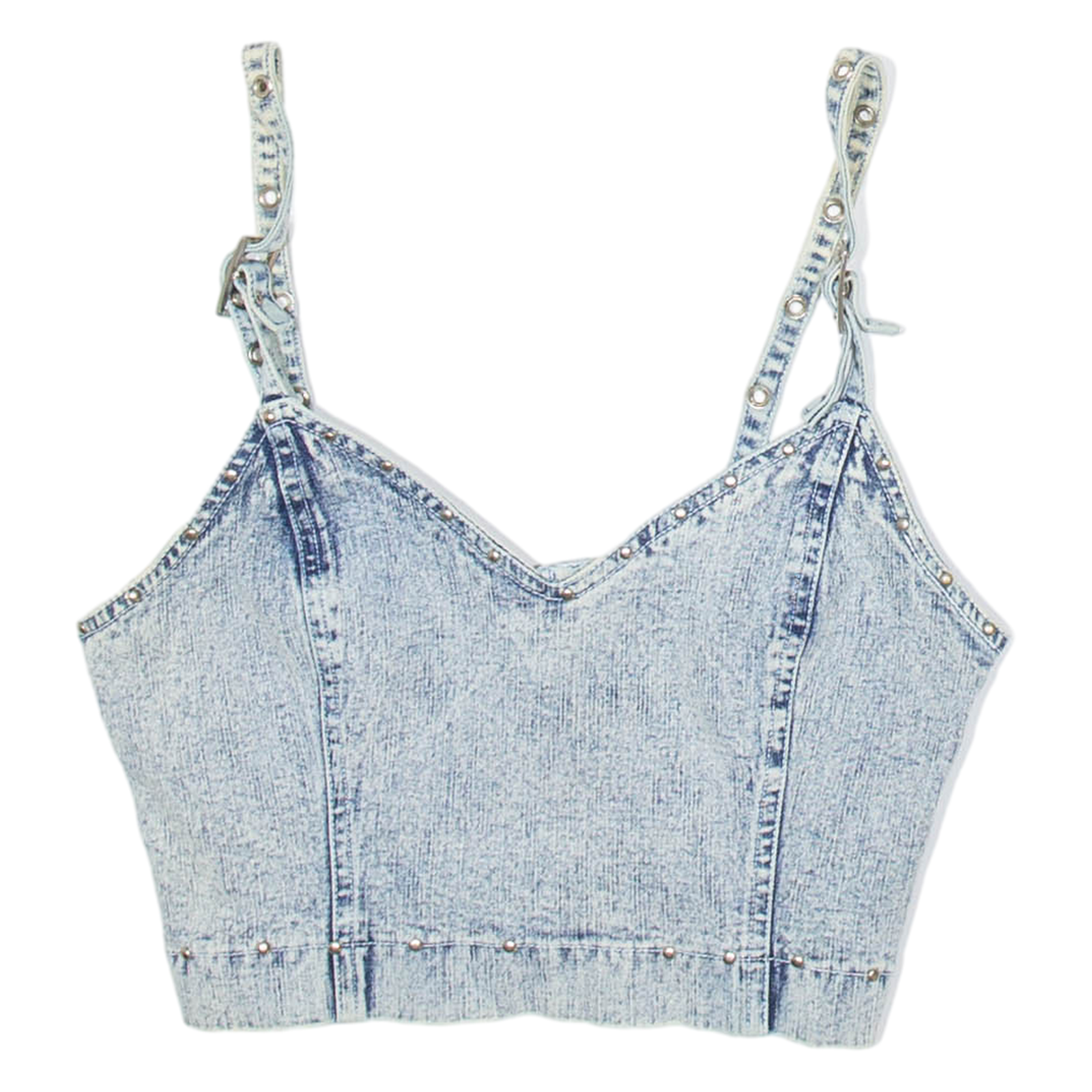Womens Cropped Vest Blue V-Neck Sleeveless L Refurbished - N/A refurbished available on Cerqular