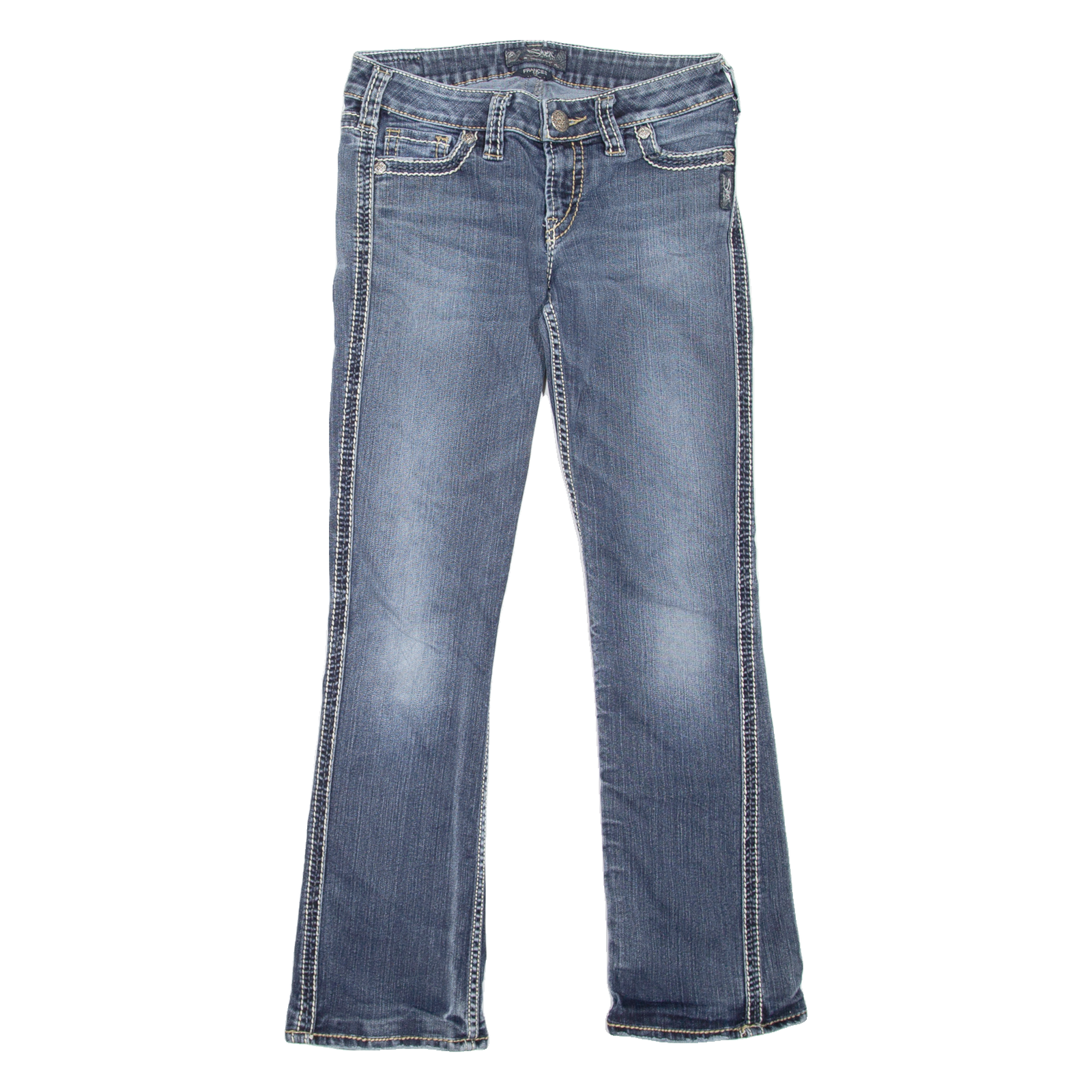 SILVER Frances Womens Jeans Blue Regular Bootcut Stone Wash W29 L29 Refurbished - N/A refurbished available on Cerqular