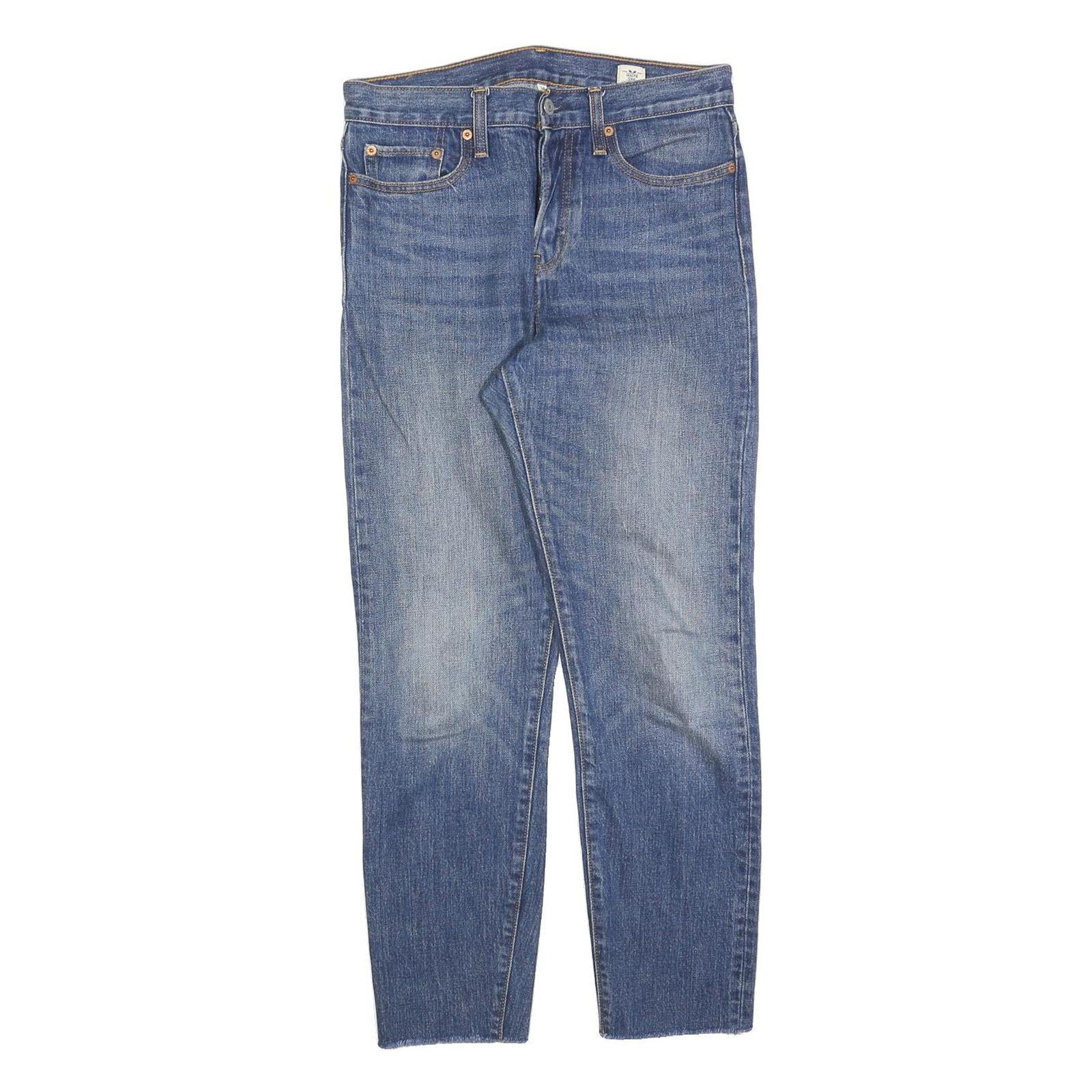 LEVI'S Womens Jeans Blue Regular Straight Denim Medium W28 L28 Classic Button Refurbished - N/A refurbished available on Cerqular