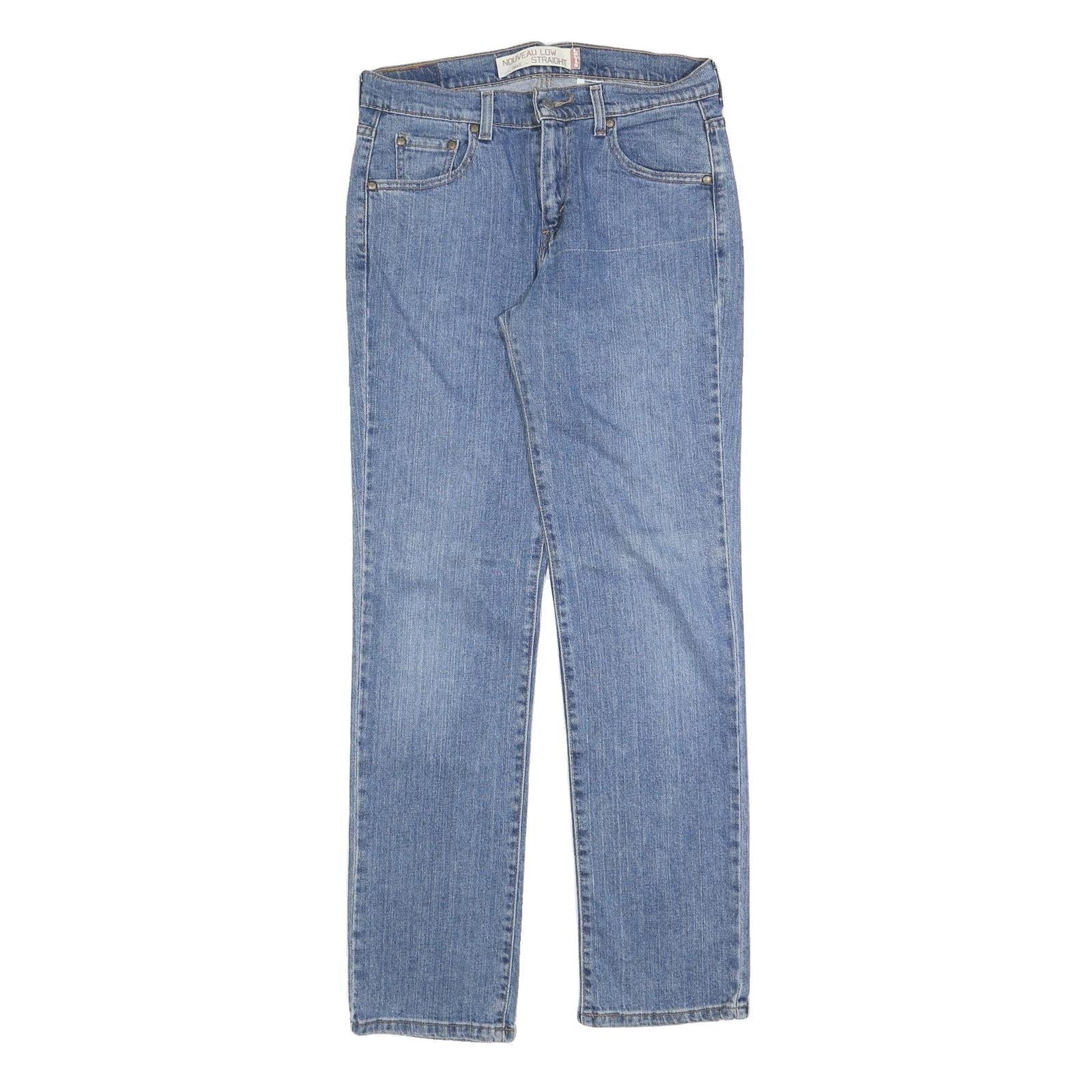 LEVI'S 505 Womens Jeans Blue Regular Straight Denim Medium W30 L32 Classic Zip Refurbished - N/A refurbished available on Cerqular