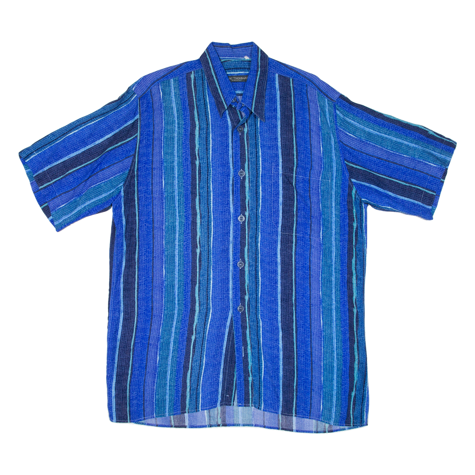 MARC THOMBARD Mens Shirt Blue Striped L Refurbished - N/A refurbished available on Cerqular