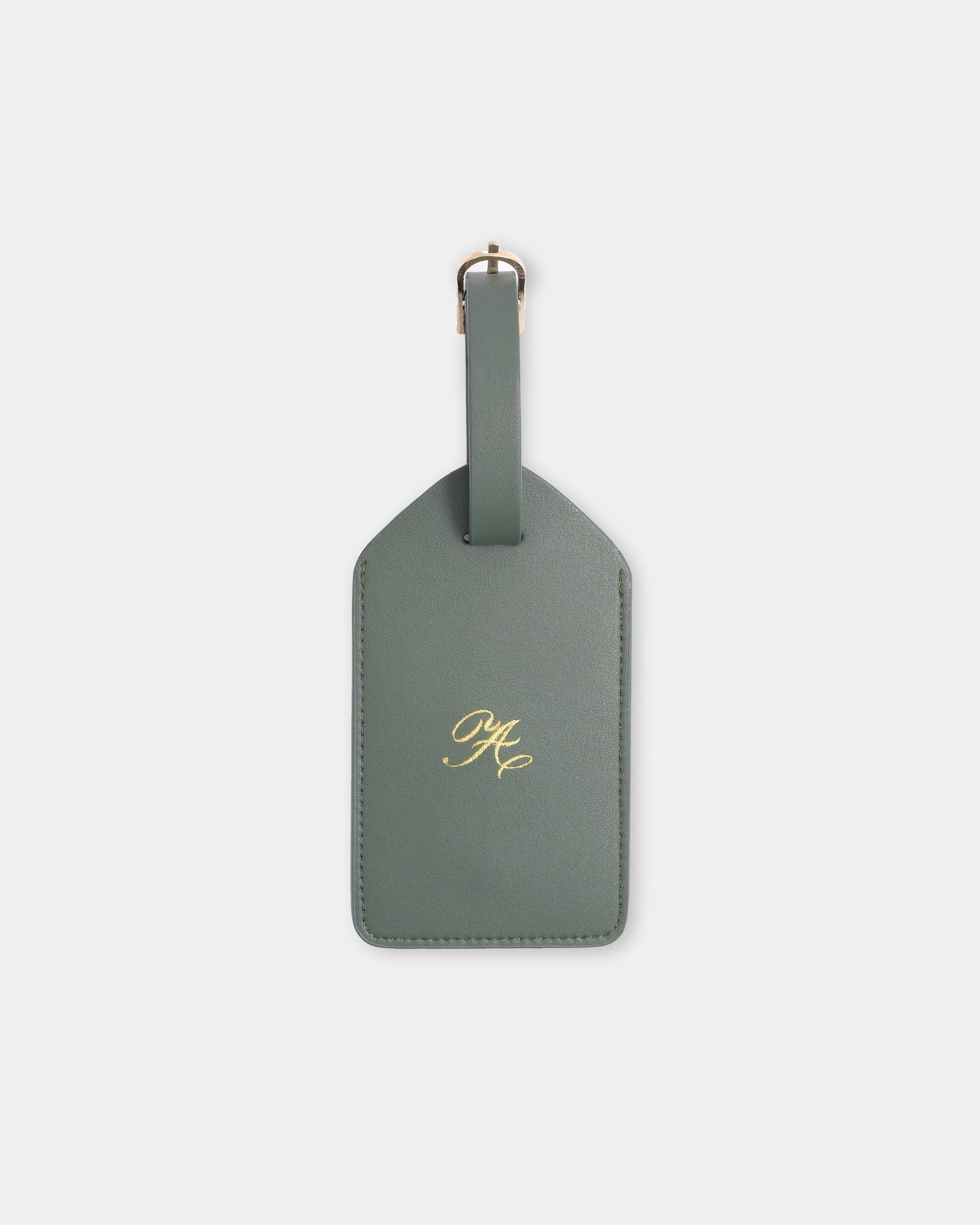 Initial Luggage Tag | Color: Thyme | Style: G Refurbished - ONE (assuming it refers to the brand "ONE") refurbished available on Cerqular