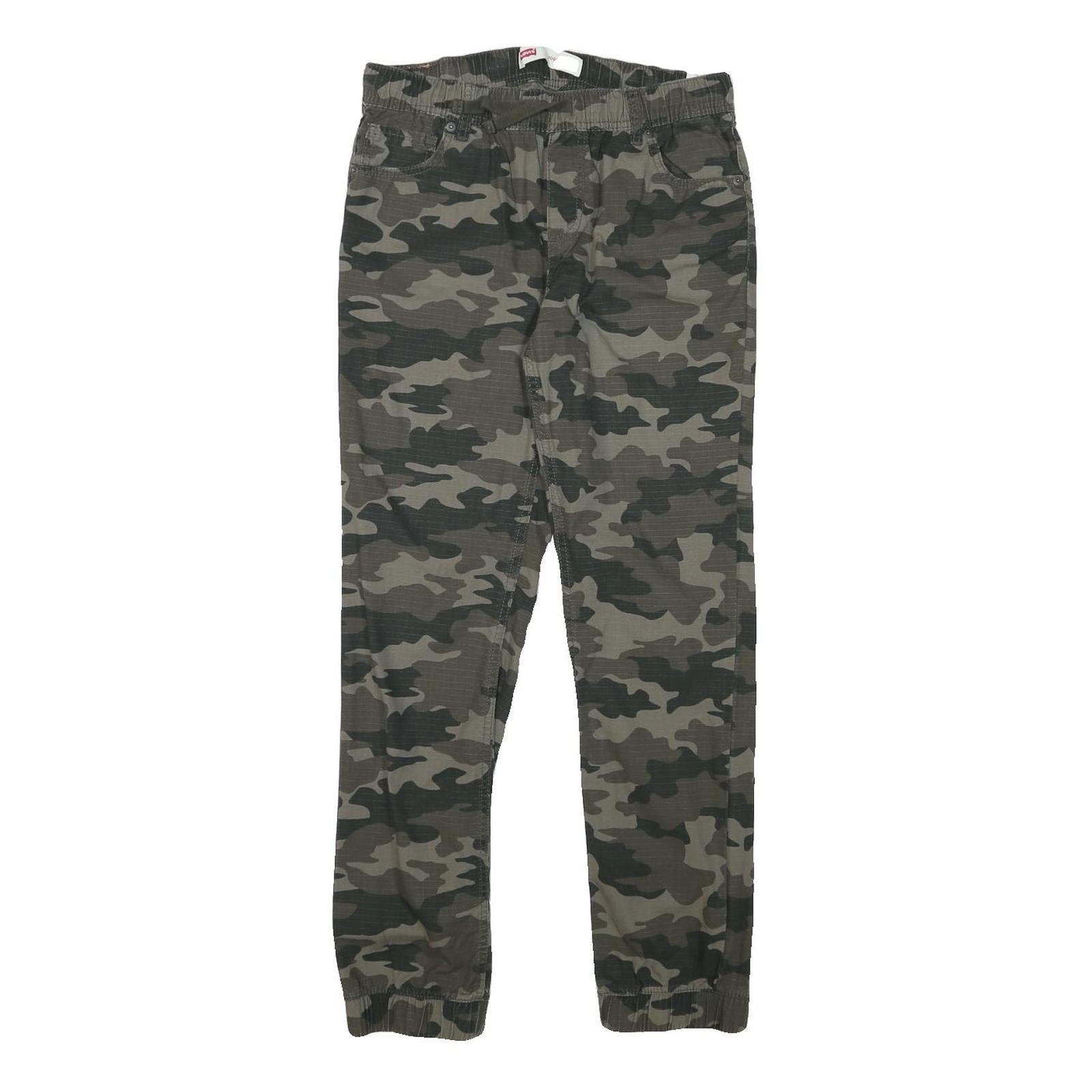 LEVI'S Mens Slim Cotton Blend Drawstring Camouflage Trousers W29 L29 Casual Refurbished - N/A refurbished available on Cerqular