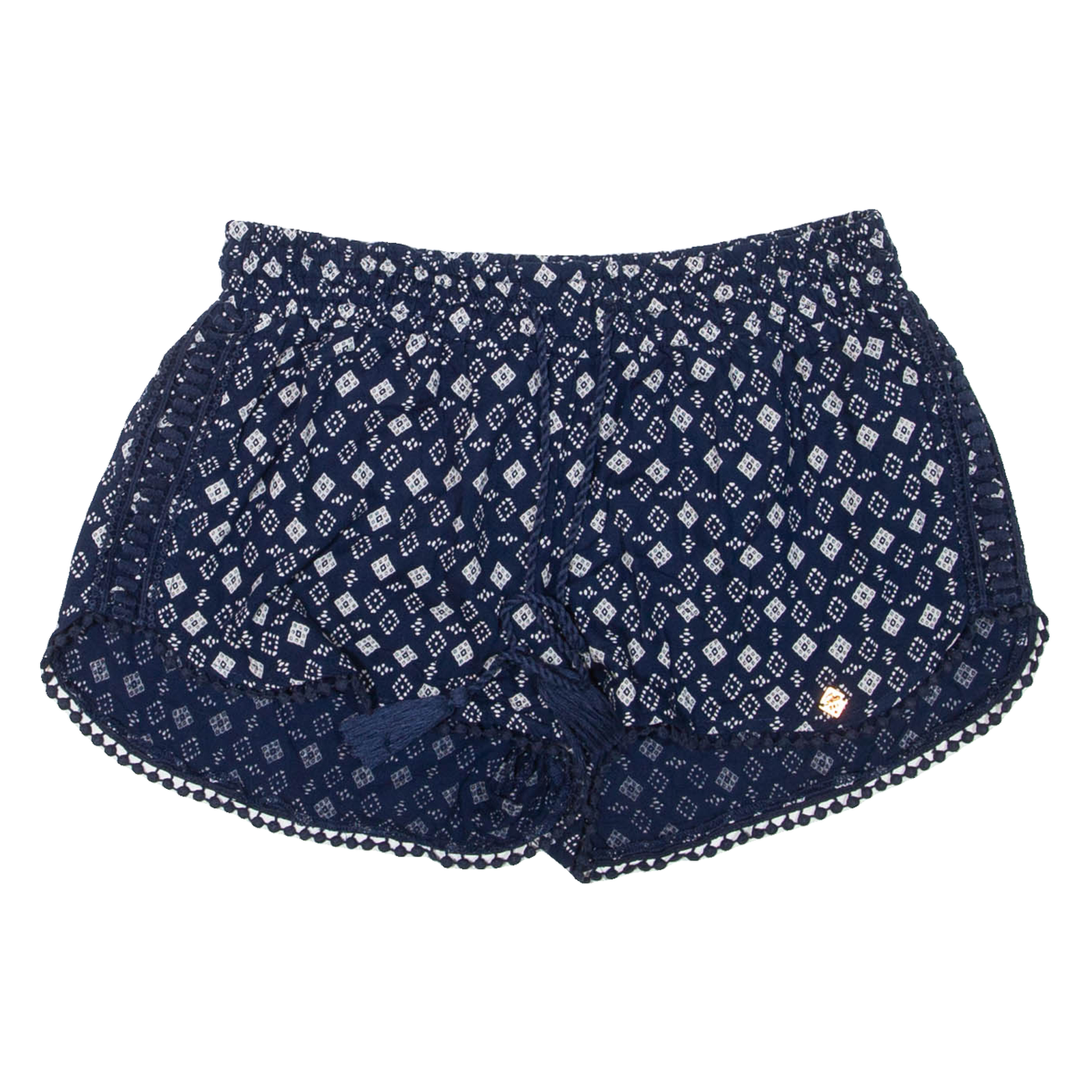 SUPERDRY Womens Casual Shorts Blue Geometric S W28 Refurbished - N/A refurbished available on Cerqular