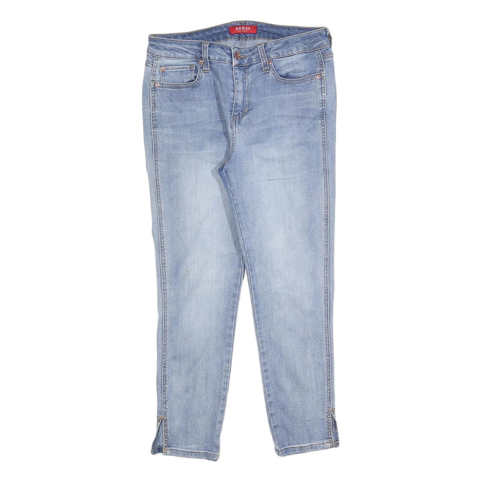 GUESS Womens Jeans Blue Slim Skinny Denim Light W29 L24 Fitted Stylish Refurbished - N/A refurbished available on Cerqular