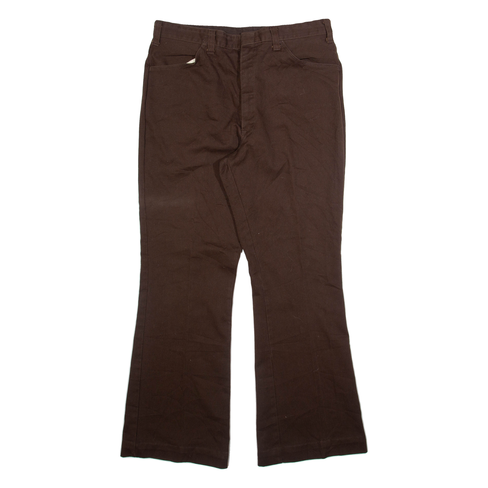 DICKIES Womens Trousers Brown Regular Bootcut W34 L31 Refurbished - N/A refurbished available on Cerqular
