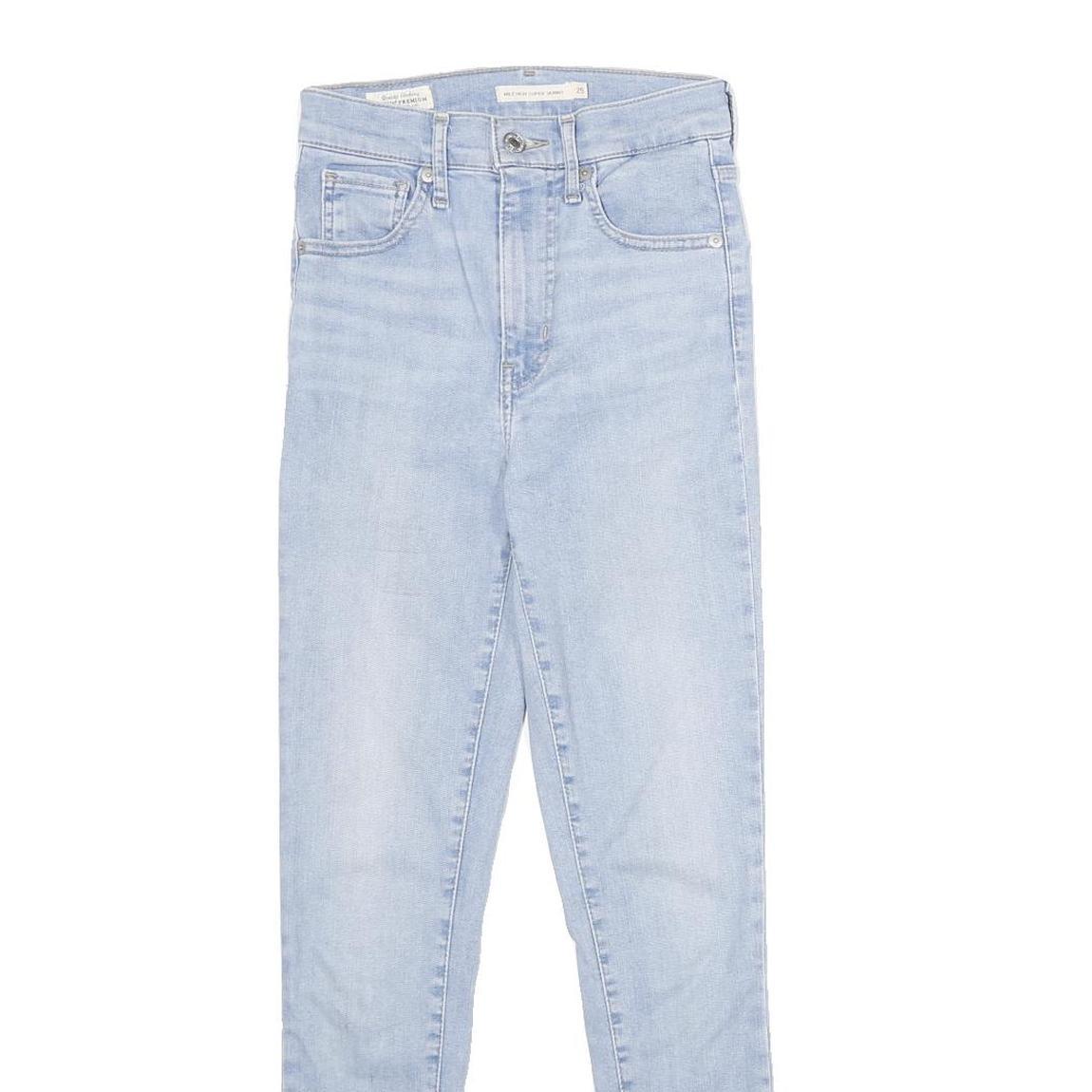 LEVI'S Mile High Super Skinny Big E Womens Jeans Blue Slim Skinny Denim Light Refurbished - N/A refurbished available on Cerqular