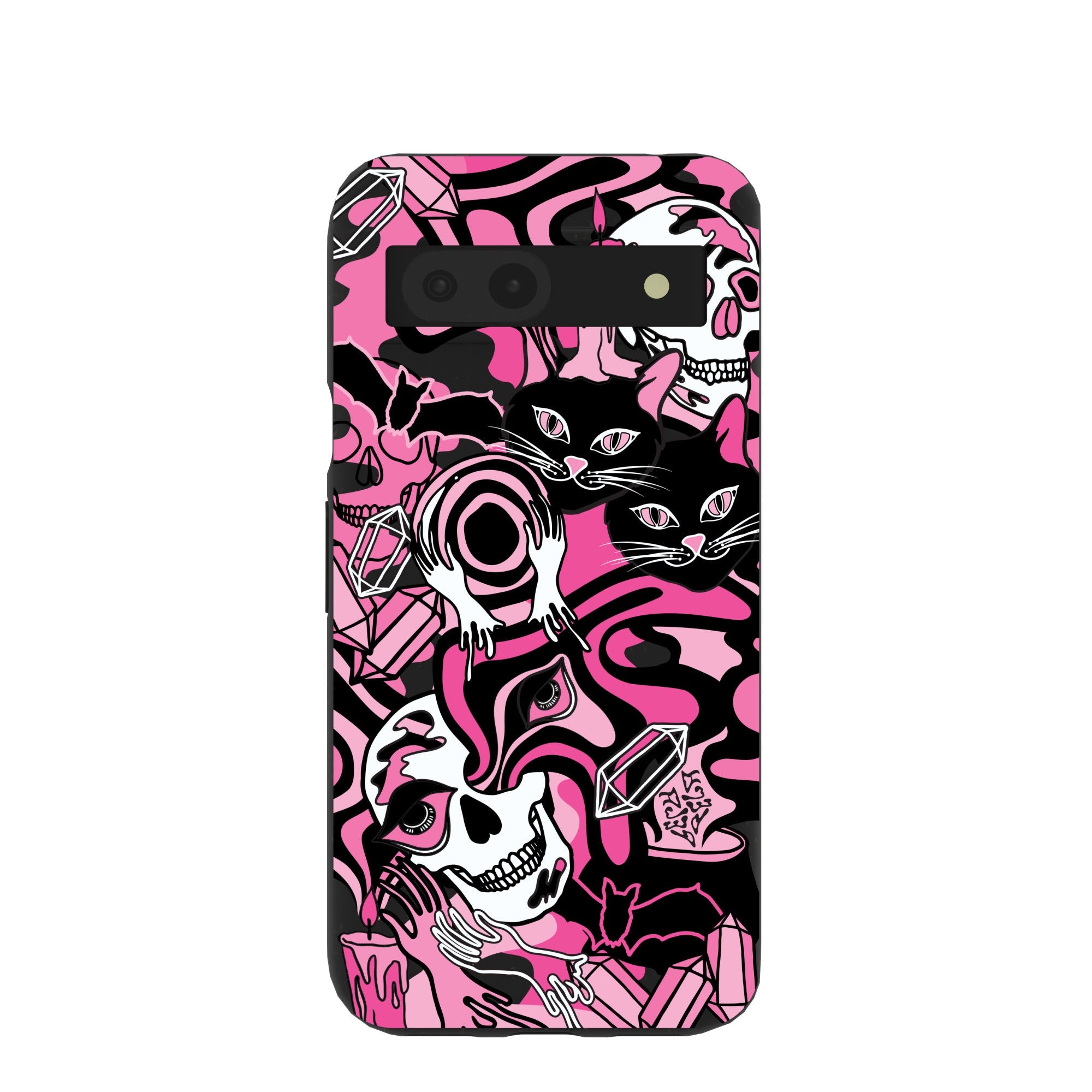 Black Spellbound Ghouls Google Pixel 8a Case Refurbished - Pela Case refurbished available on Cerqular