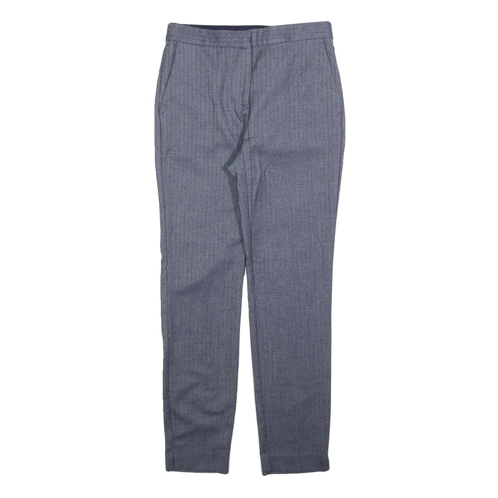 ZARA Womens Polyester Blend Grey Slim Straight Trousers W26 L26 Smart Casual Refurbished - N/A refurbished available on Cerqular