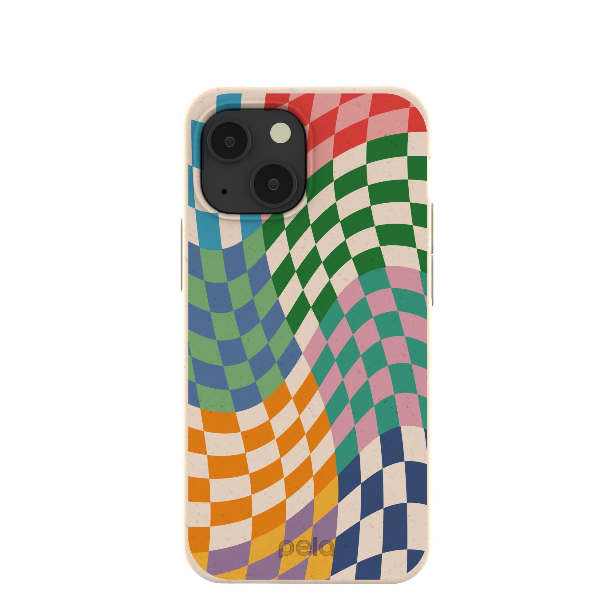 Seashell Patchwork iPhone 13 Mini Case Refurbished - Pela Case refurbished available on Cerqular