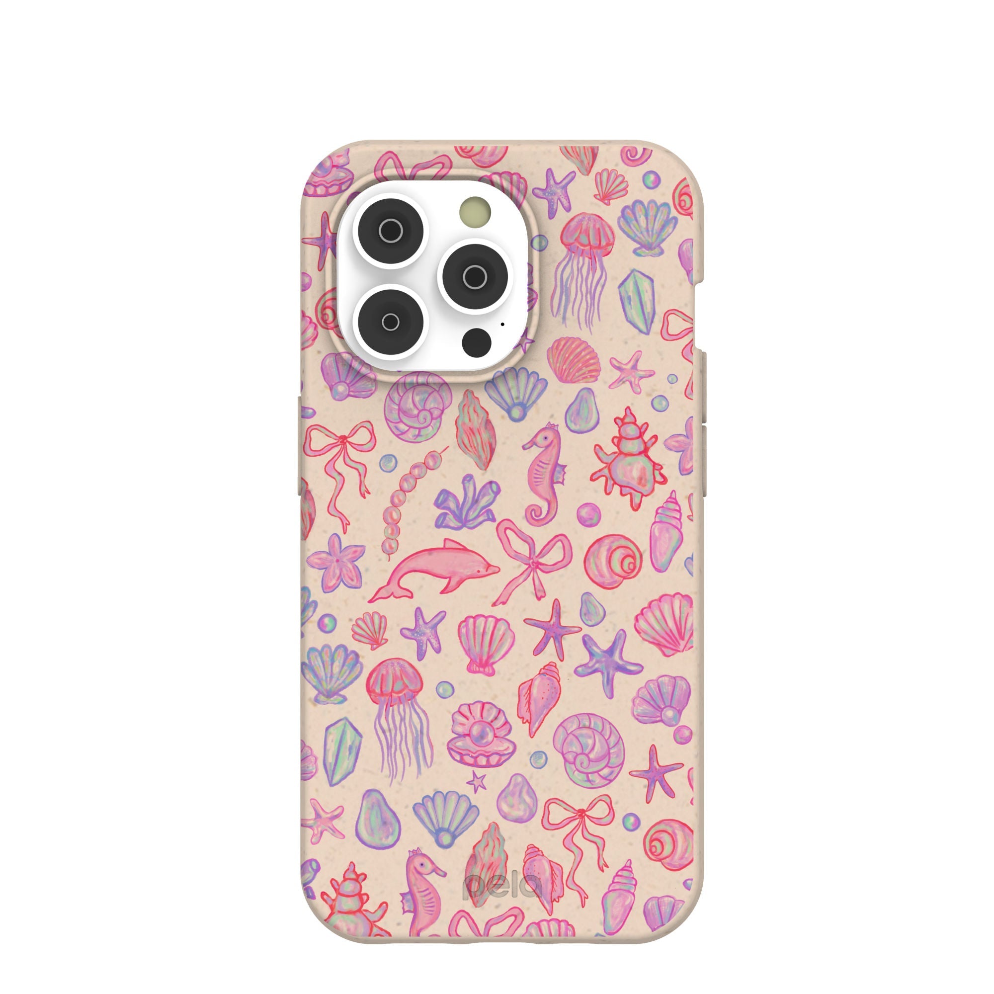 Seashell Mermaid Dreams iPhone 14 Pro Case Refurbished - Pela Case refurbished available on Cerqular