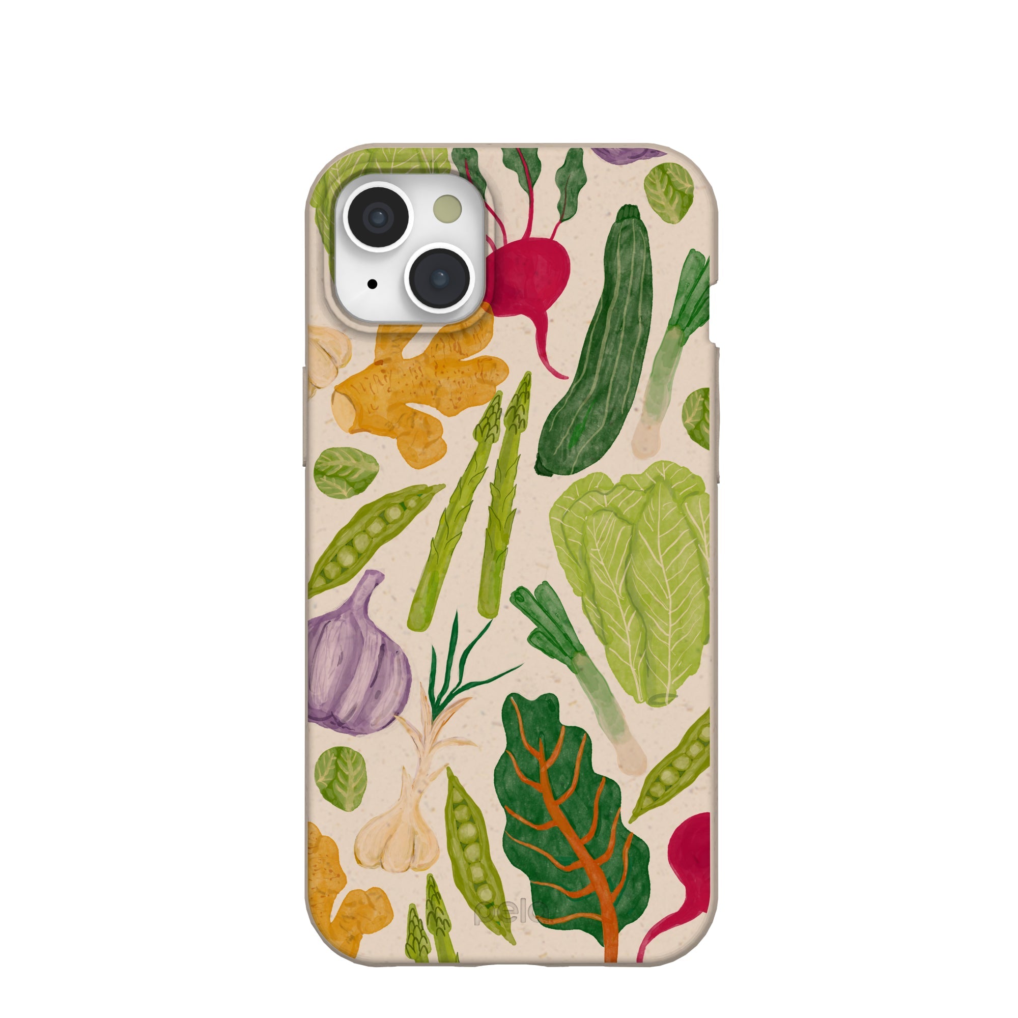 Seashell Veggie Patch iPhone 15 Plus Case Refurbished - Pela Case refurbished available on Cerqular